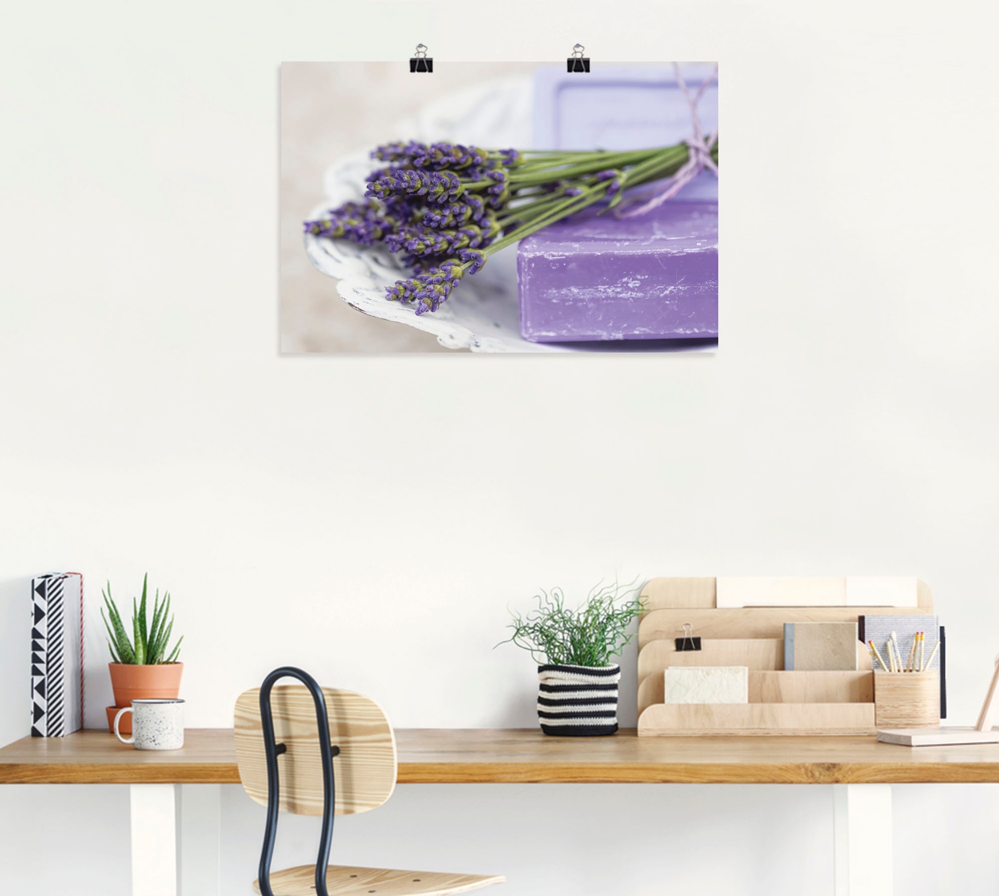 Artland Wandbild »Französisches Stillleben mit Lavendel«, Arrangements, (1 St.), als Alubild, Outdoorbild, Leinwandbild, Poster in verschied. Größen