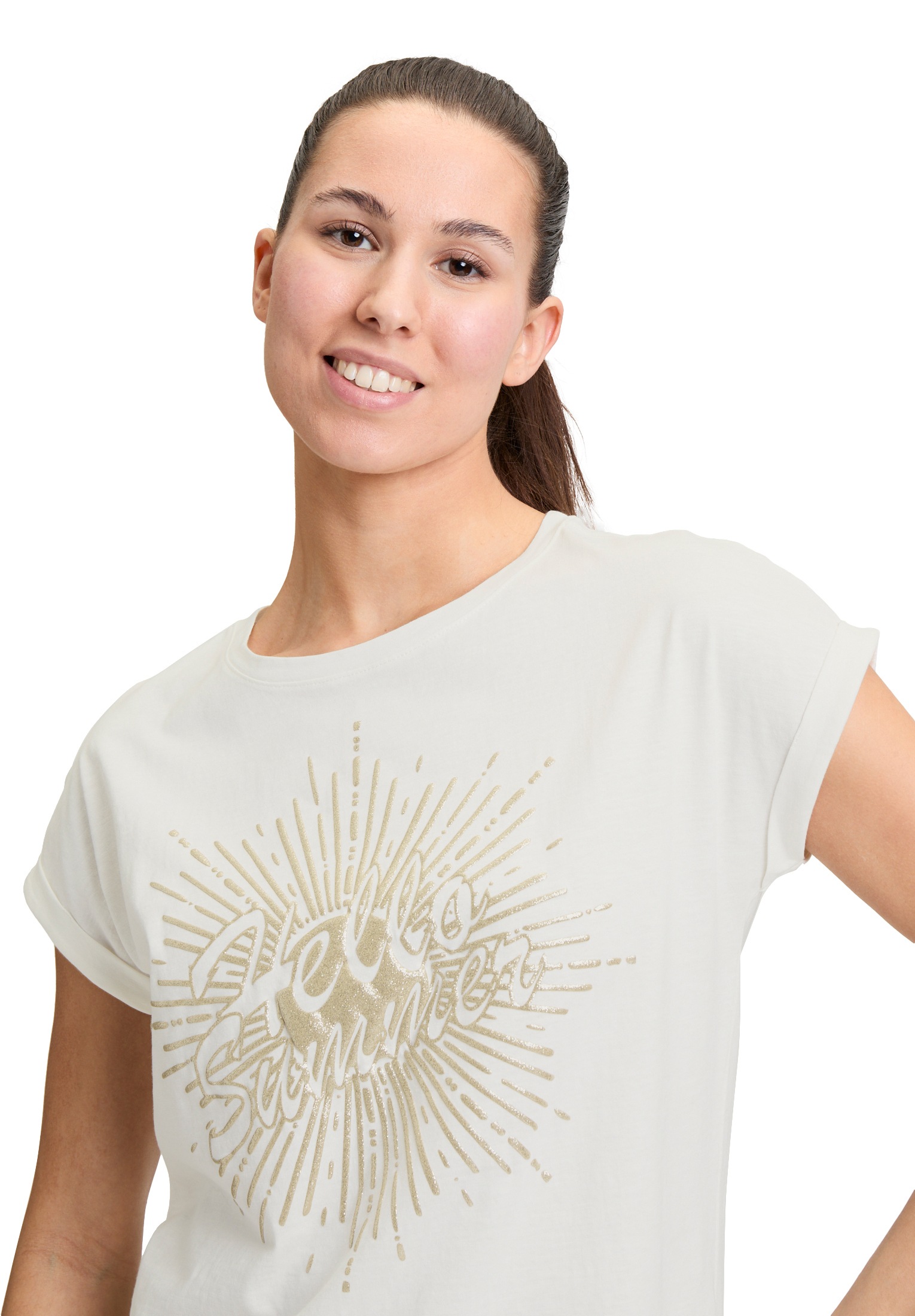 Cartoon Langarmshirt »Printshirt mit Ärmelaufschlag«