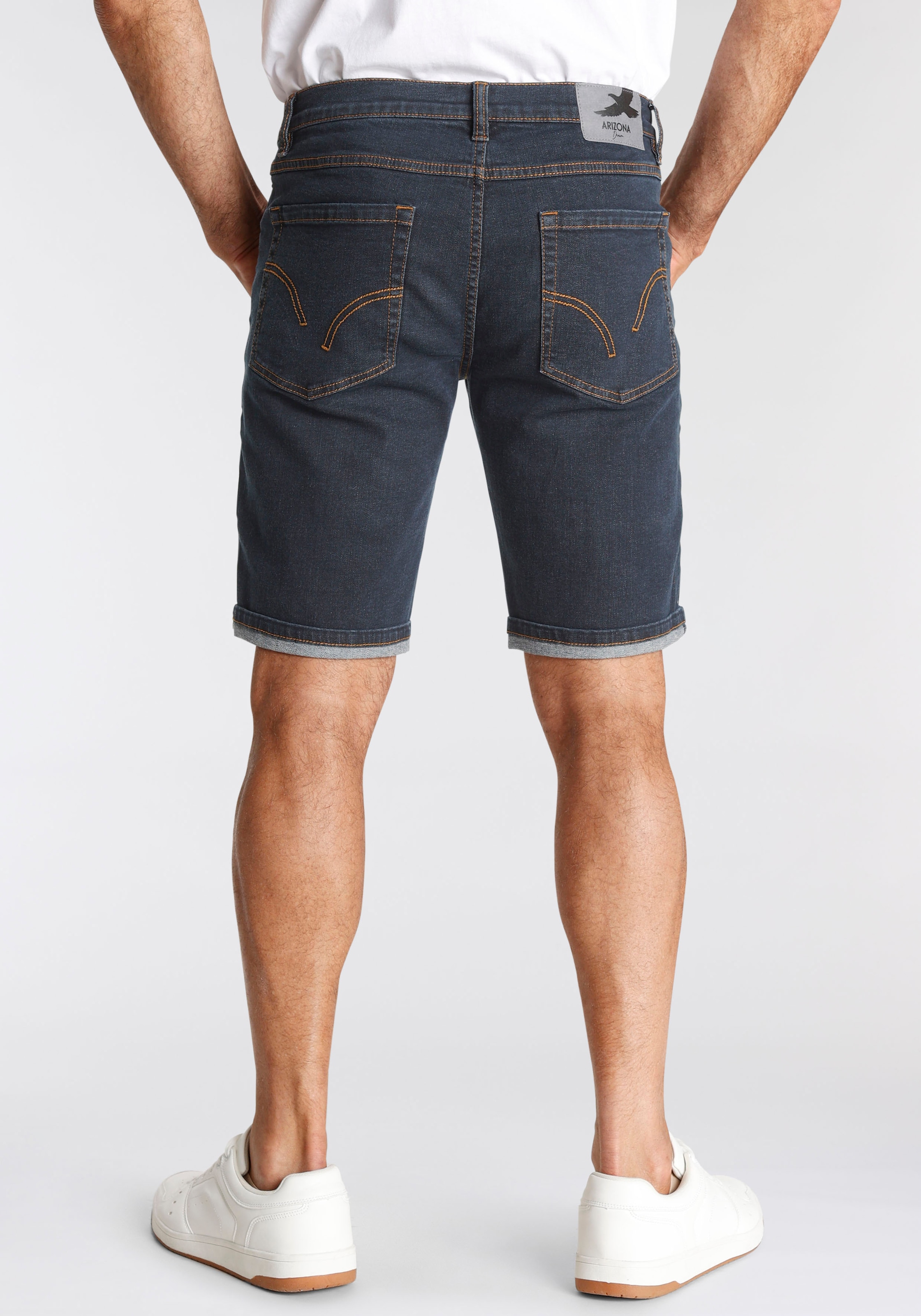 Arizona Jeansshorts, Dickere Nähte