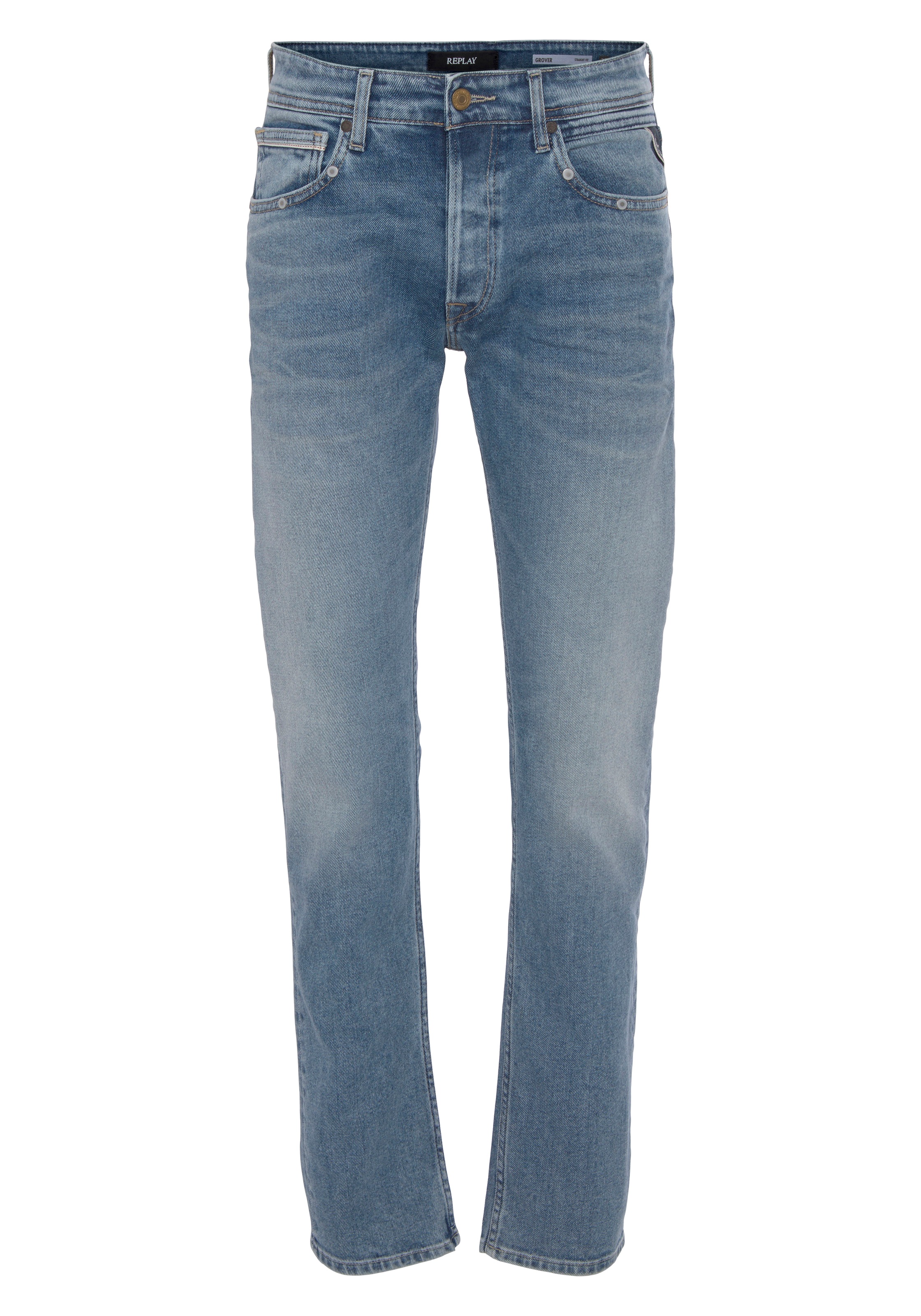 Replay Straight-Jeans »GROVER«, in vielen verschiedenen Waschungen, mit Stretch