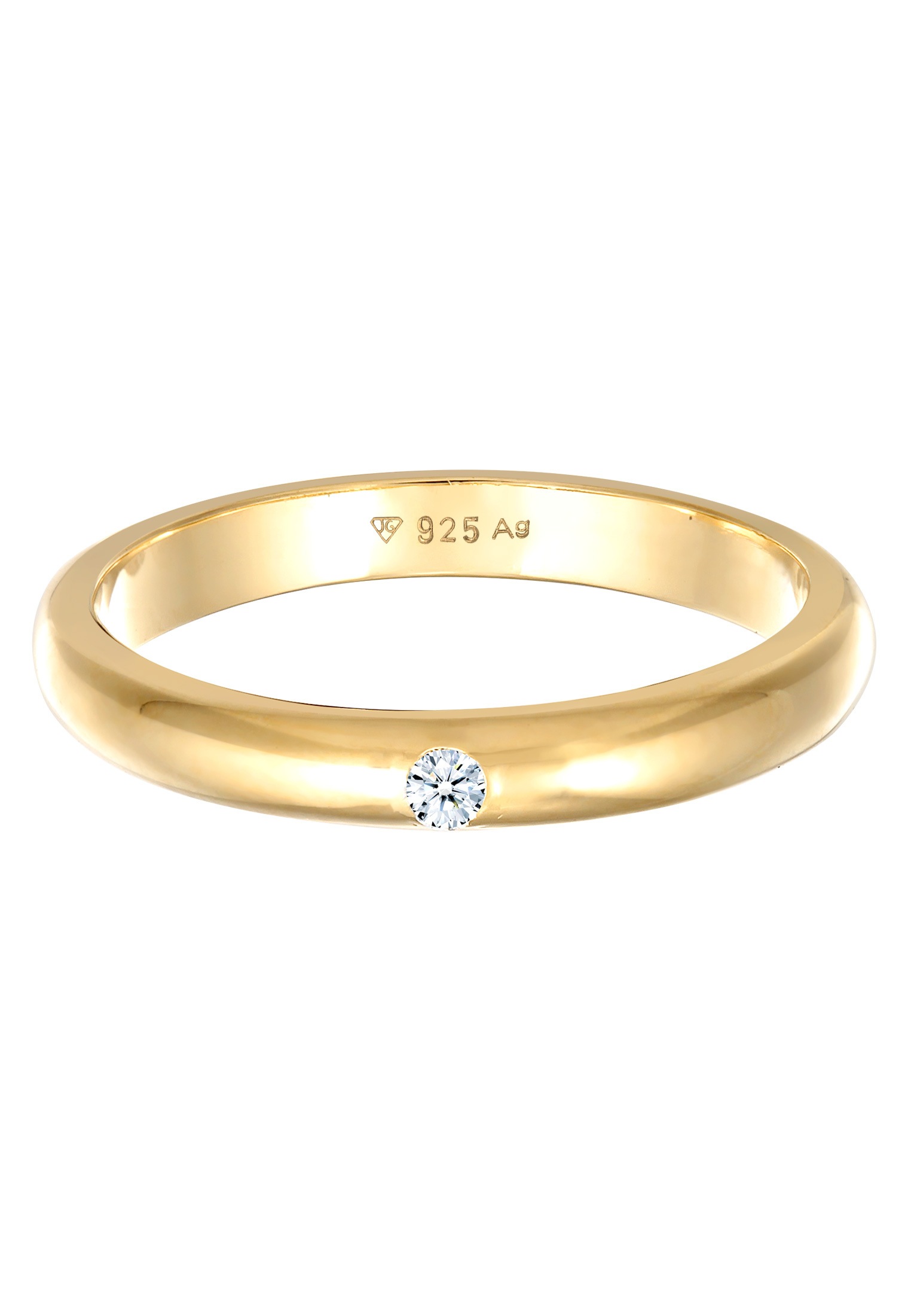 Elli DIAMONDS Verlobungsring »Ring 925 Sterling Silber Diamant ct 0.03 Verlobungsring«