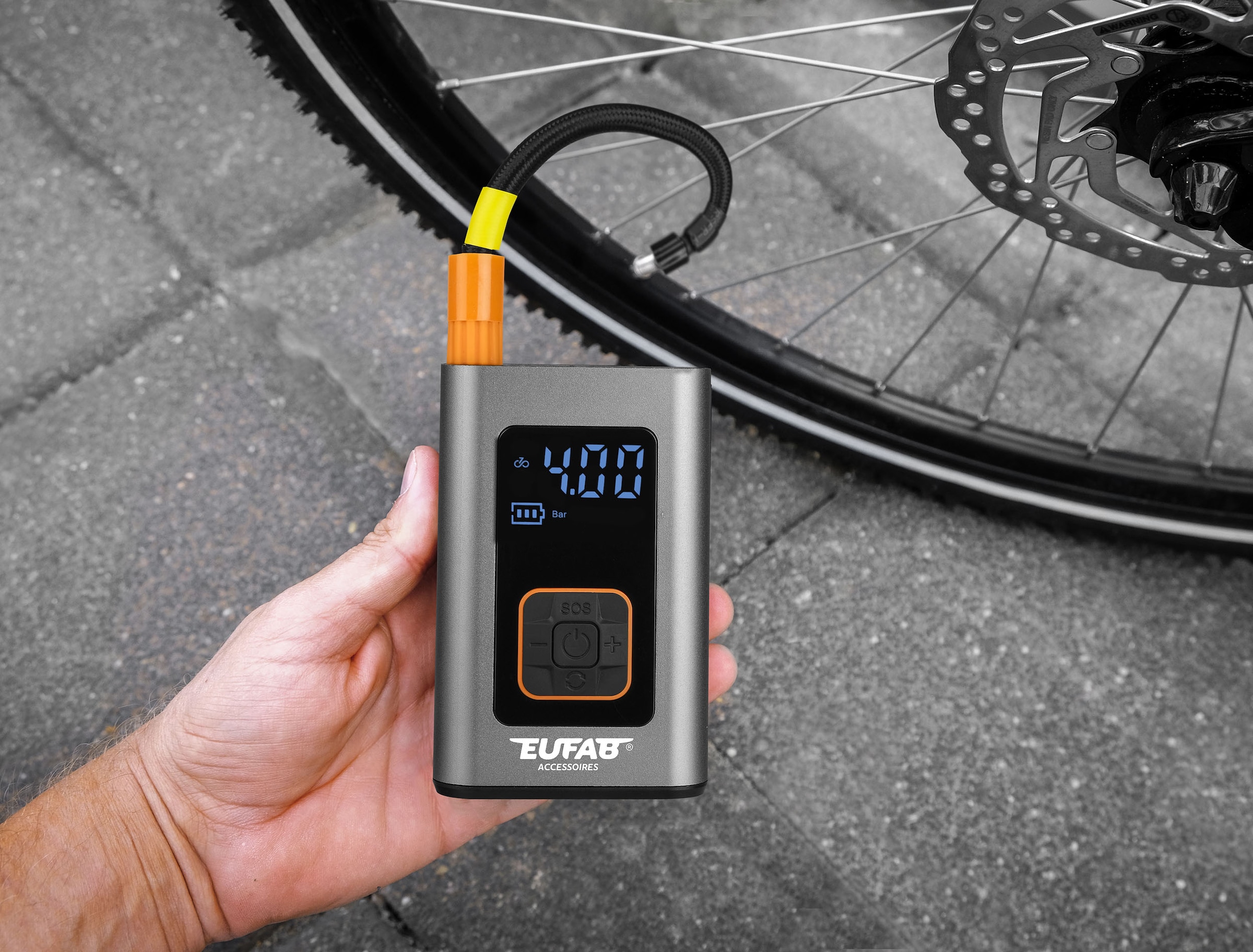 EUFAB Akku-Handkompressor 4 Stk. tlg.