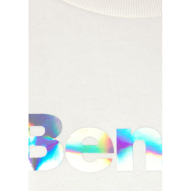 Bench. Loungewear Sweatshirt »-Loungeshirt«, mit glänzendem Logodruck,  Loungewear, Loungeanzug bei ♕