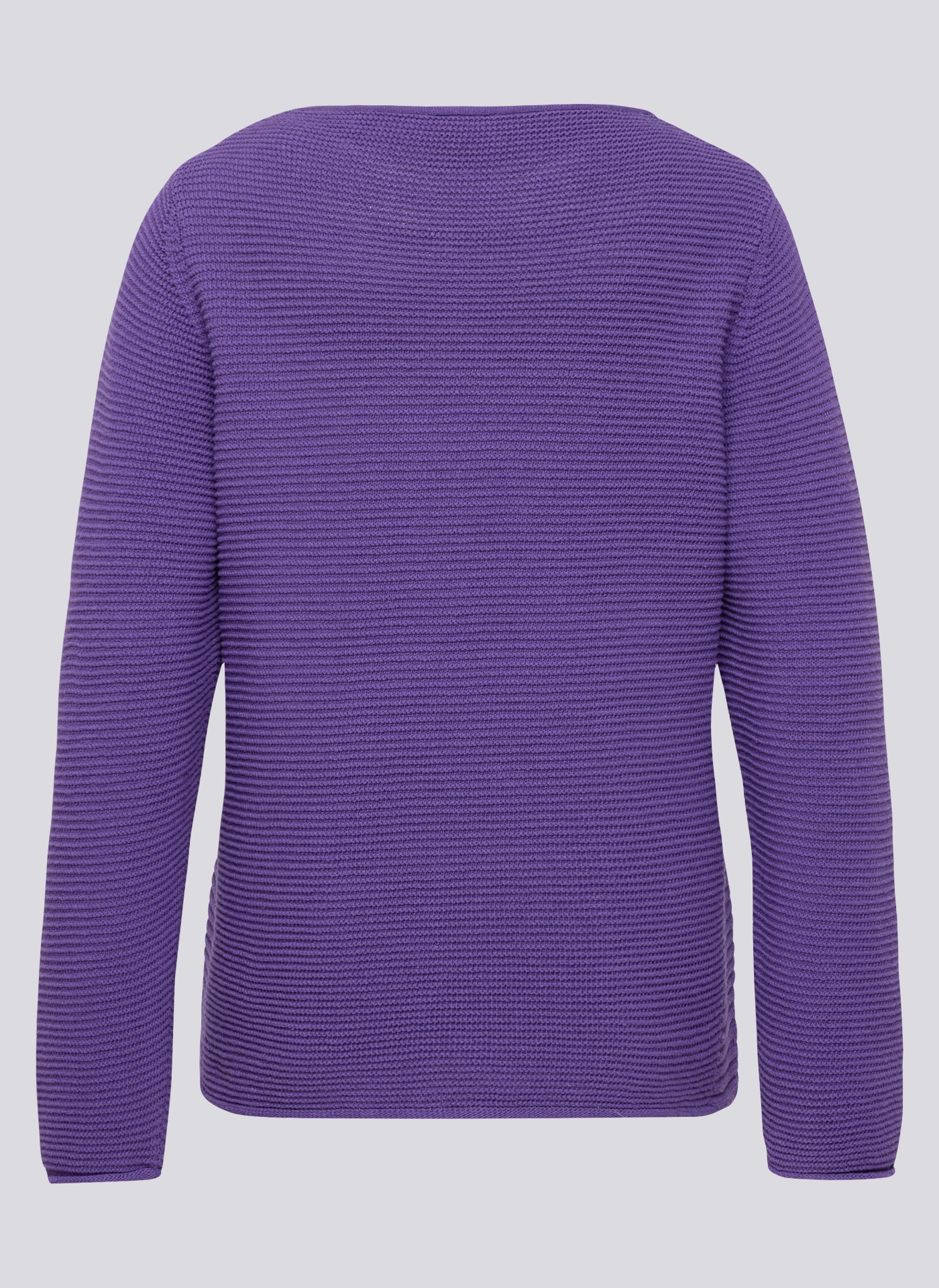 Rabe Strickpullover mit Streifen-Struktur / Rundhals