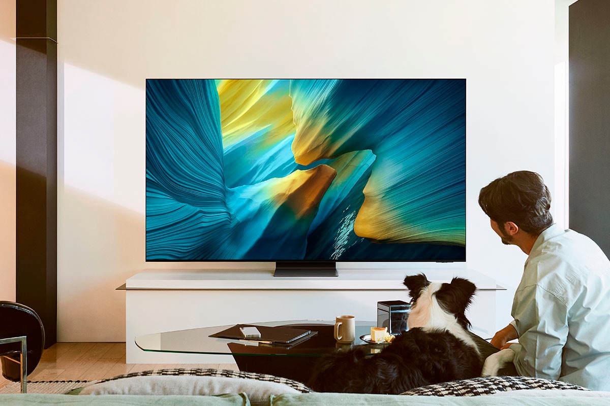 Samsung OLED-Fernseher »GQ55S95FAT«, 4K Ultra HD, Smart-TV, HDR Pro & Glare Free, Dolby Atmos & AI Sound, Gaming Hub, bis zu 165Hz