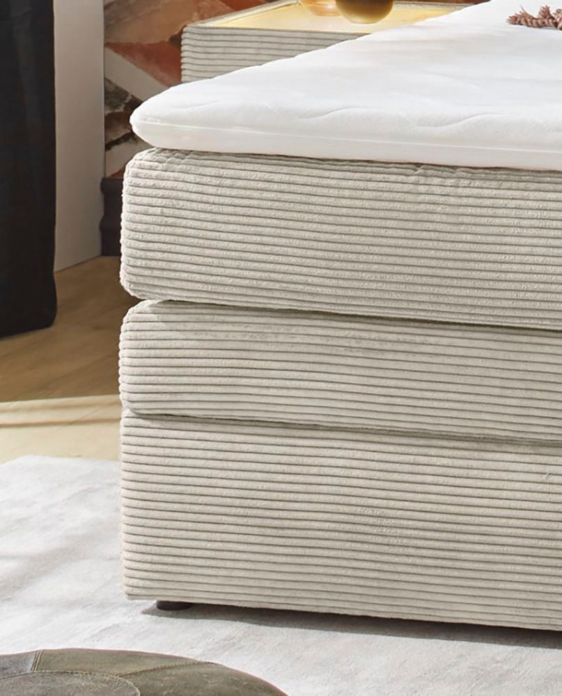 Jockenhöfer Gruppe Boxspringbett »Amy«, mit Bettkasten und Kaltschaum-Topper, erhältlich in 140 & 180cm Breite