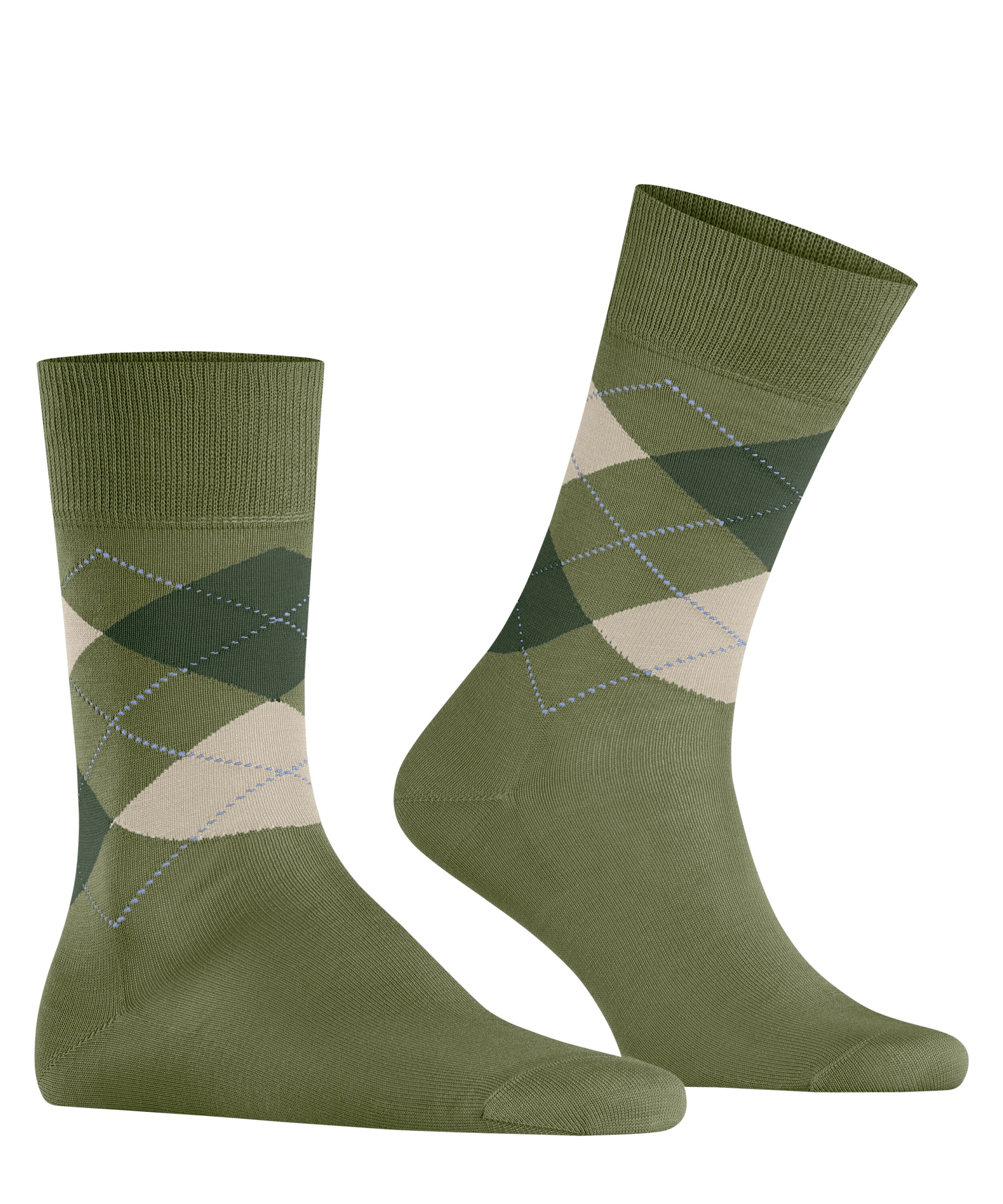 Burlington Socken »Manchester« Einheitsgröße 40-46, Argyle-Muster, Burlington-Clip