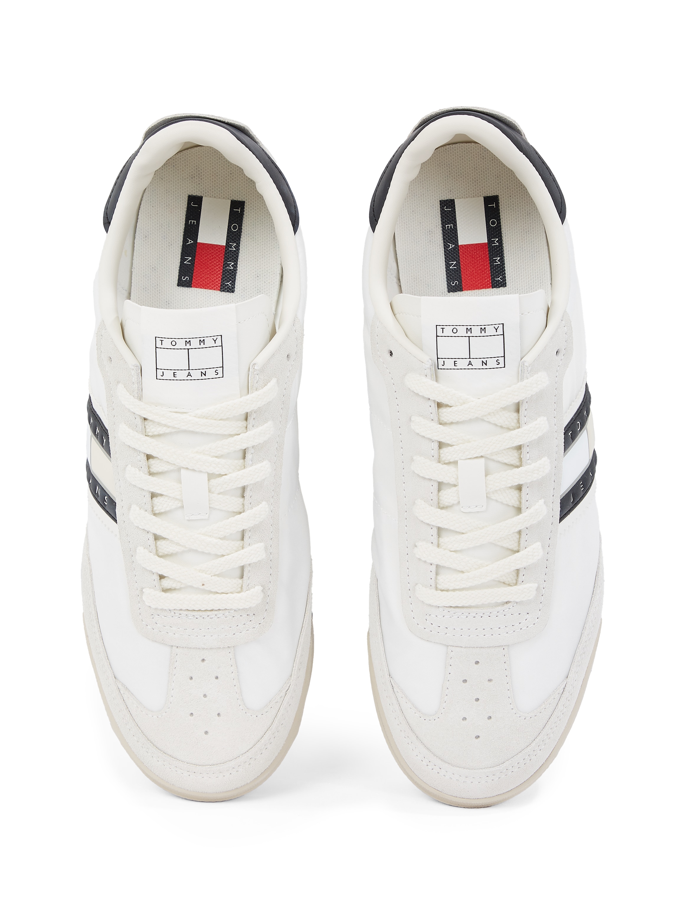 Tommy Jeans Sneaker »TJM RETRO RUNNER CLEATED«, Freizeitschuh, Halbschuh, Schnürer mit Kontrastbesatz