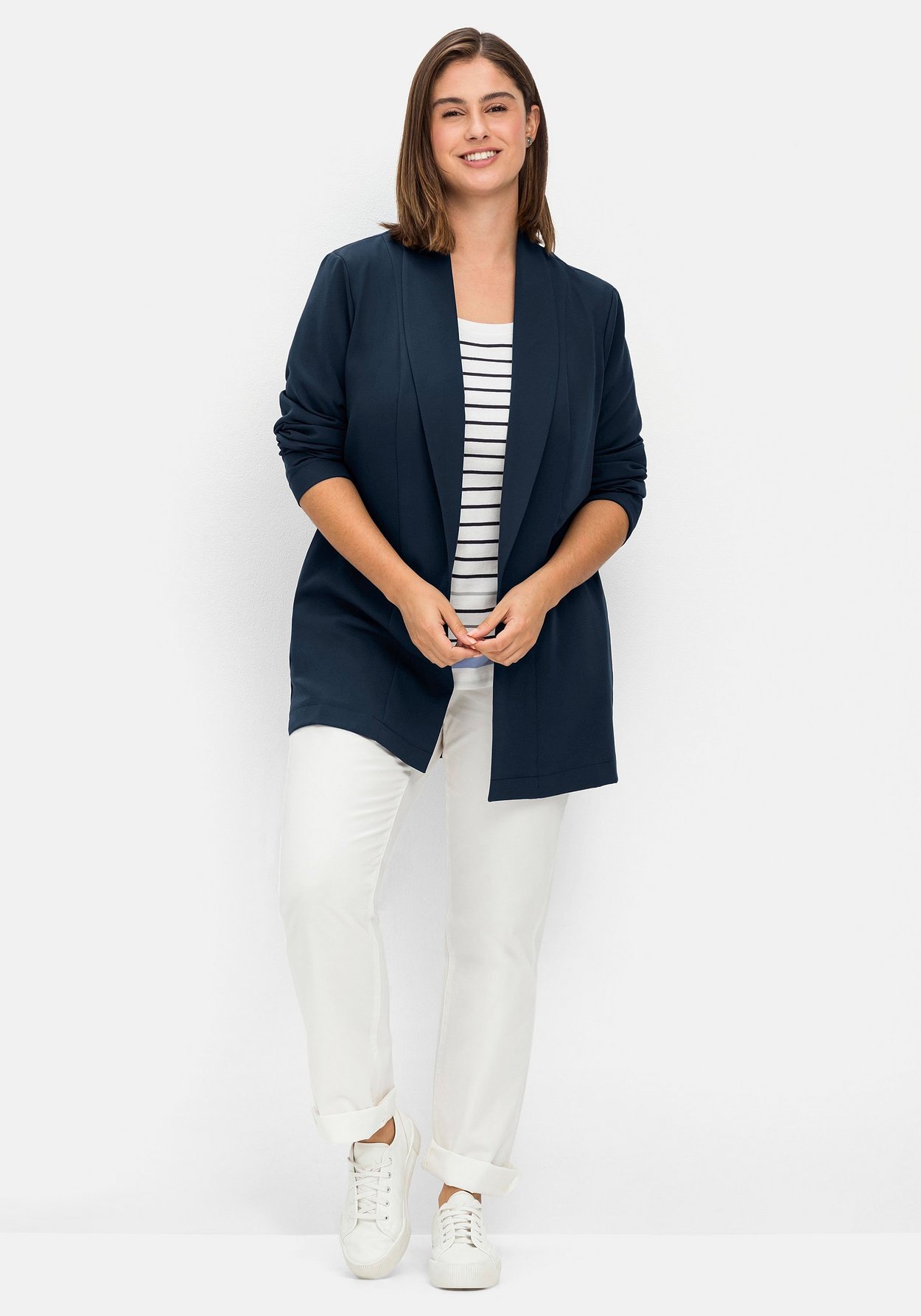 Sheego Jackenblazer »Blazer mit Schalkragen und Taschen«