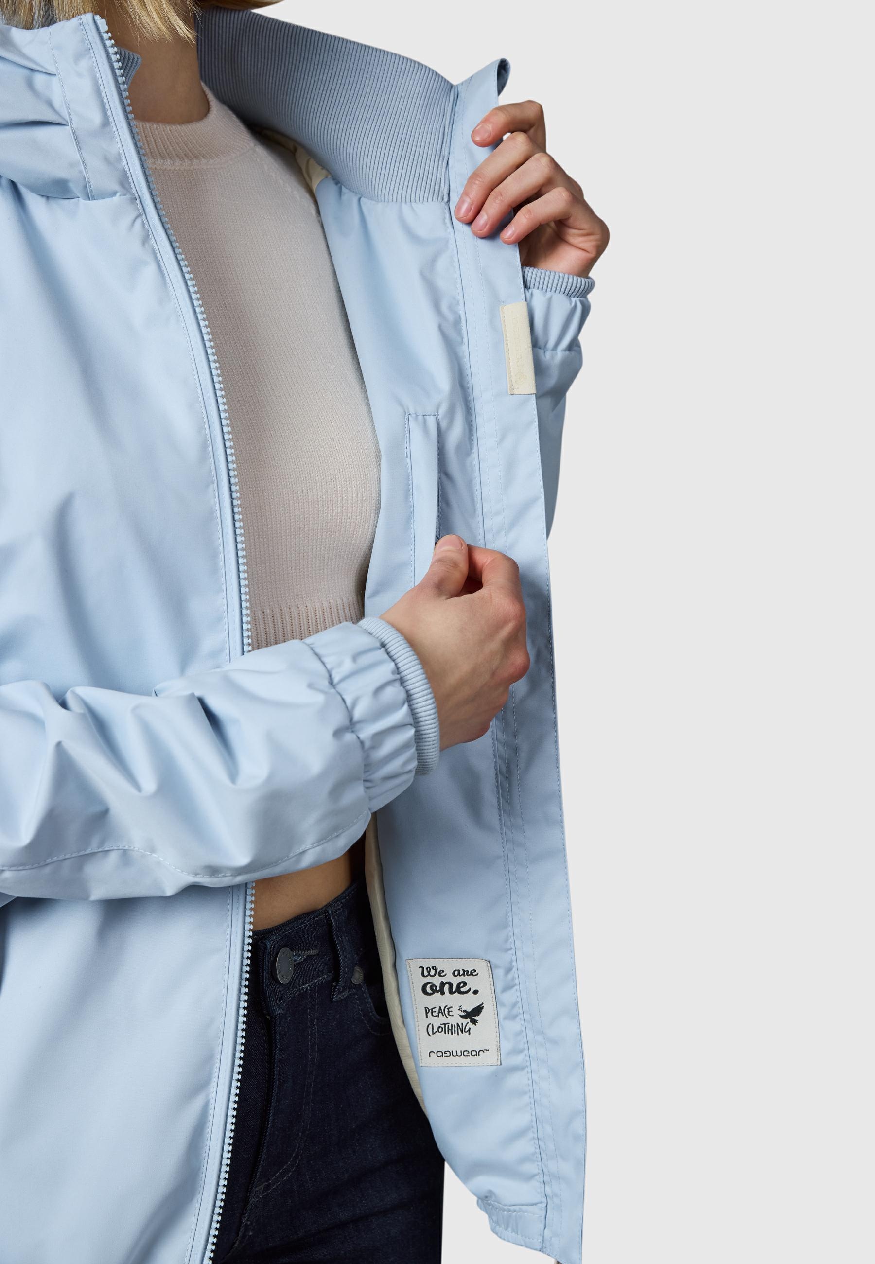 Ragwear Outdoorjacke »Übergangsjacke Dizzie« mit Kapuze Wasserdichte Übergangsjacke mit großer Kapuze
