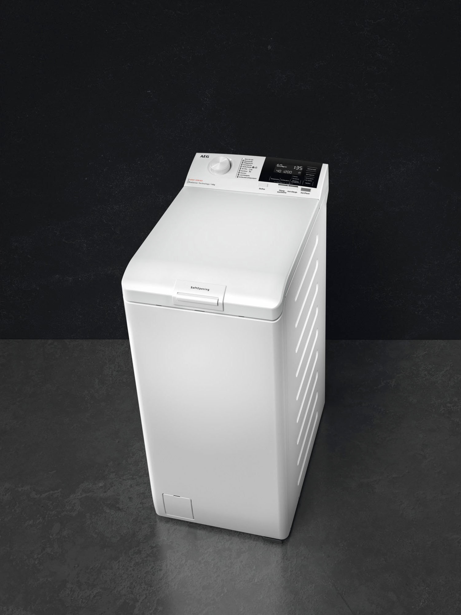 AEG Waschmaschine Toplader »LTR6C360TL 913143648«, 6 kg, 1300 U/min, ProSense® Mengenautomatik​ - spart bis 40% Zeit, Wasser und Energie