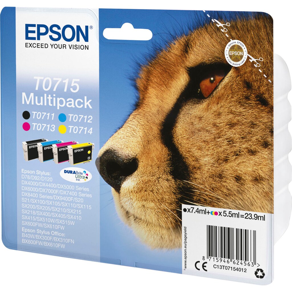 Epson Tintenpatrone »T0715«, (Spar-Set)