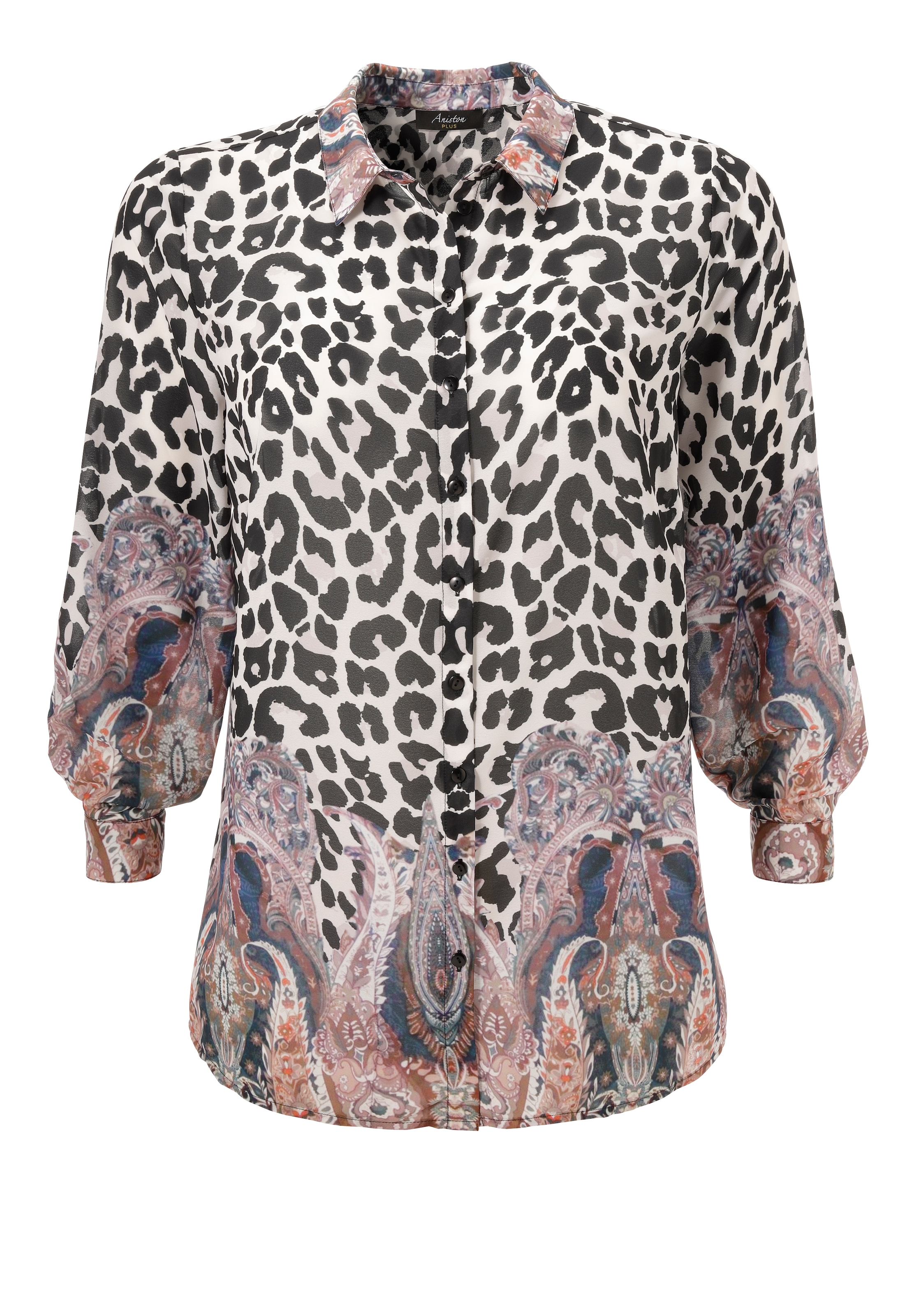 Aniston PLUS Hemdbluse, in faszinierende Animal-Paisley Mix - NEUE KOLLEKTION