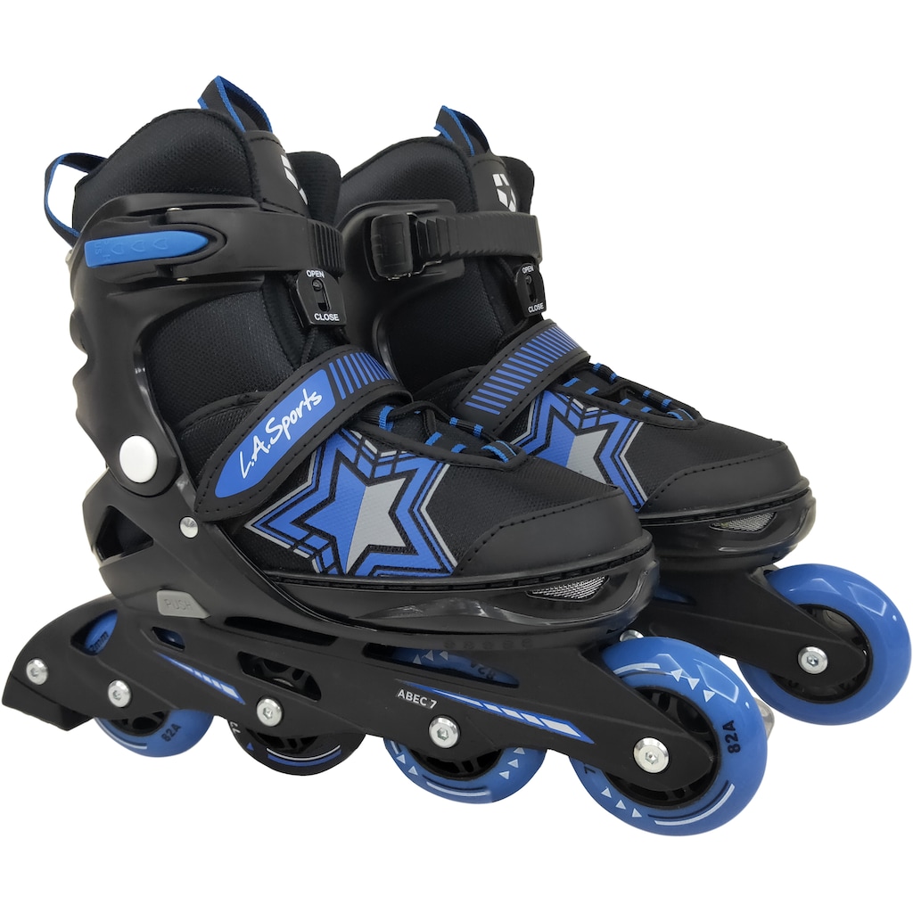 L.A. Sports Inlineskates »Inliner Skate Softboot Kinder Jugendliche Größenverstellung«