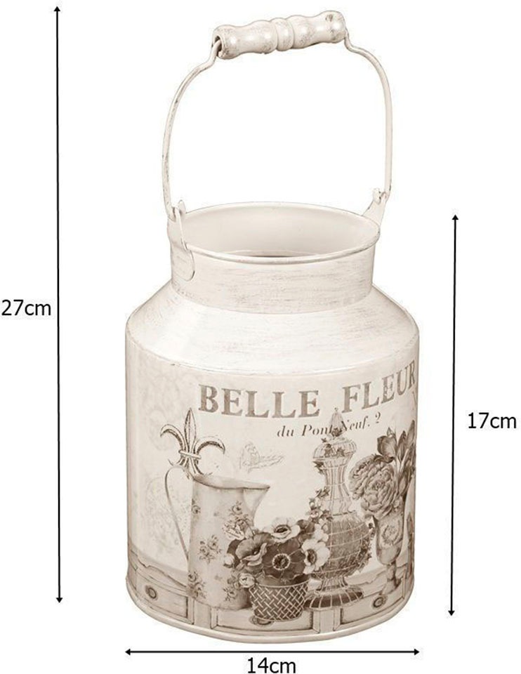 Ambiente Haus Dekovase »Fleur-Milchkanne«, (1 St.)