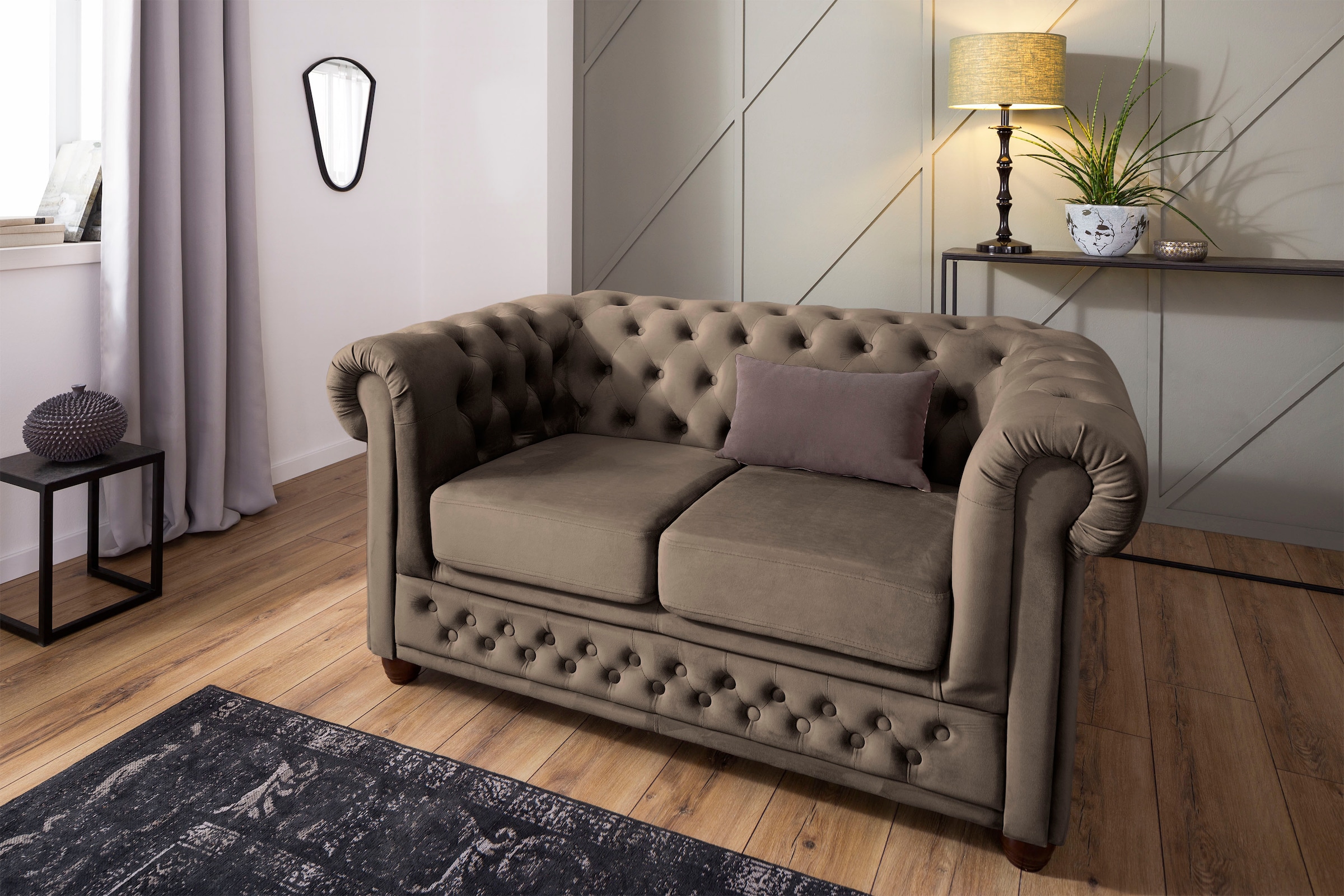 Chesterfield-Sofa »New Castle«, mit hochwertiger Knopfheftung in Chesterfield-Design,...