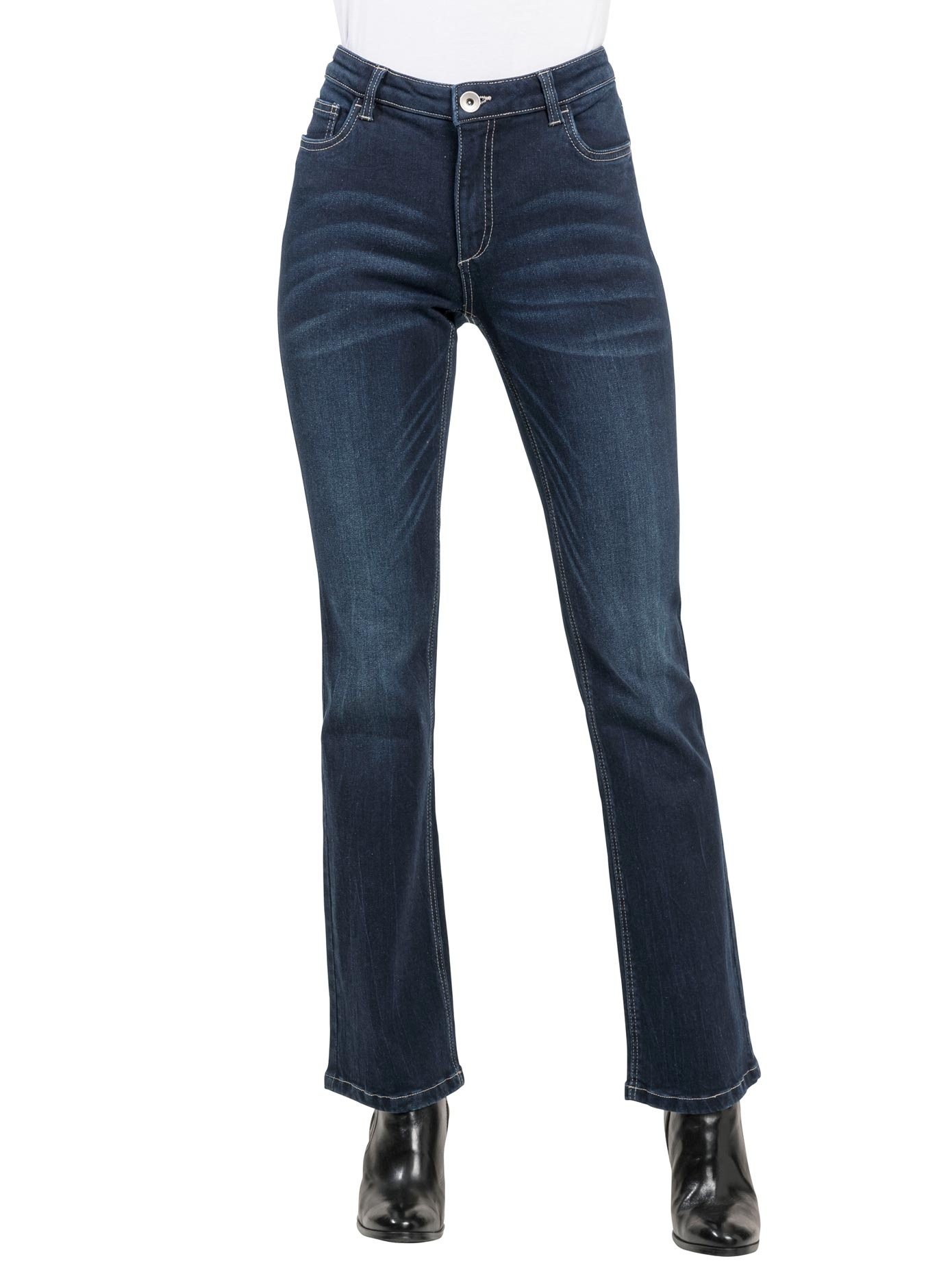 Casual Looks Bootcut-Jeans (1 tlg.)