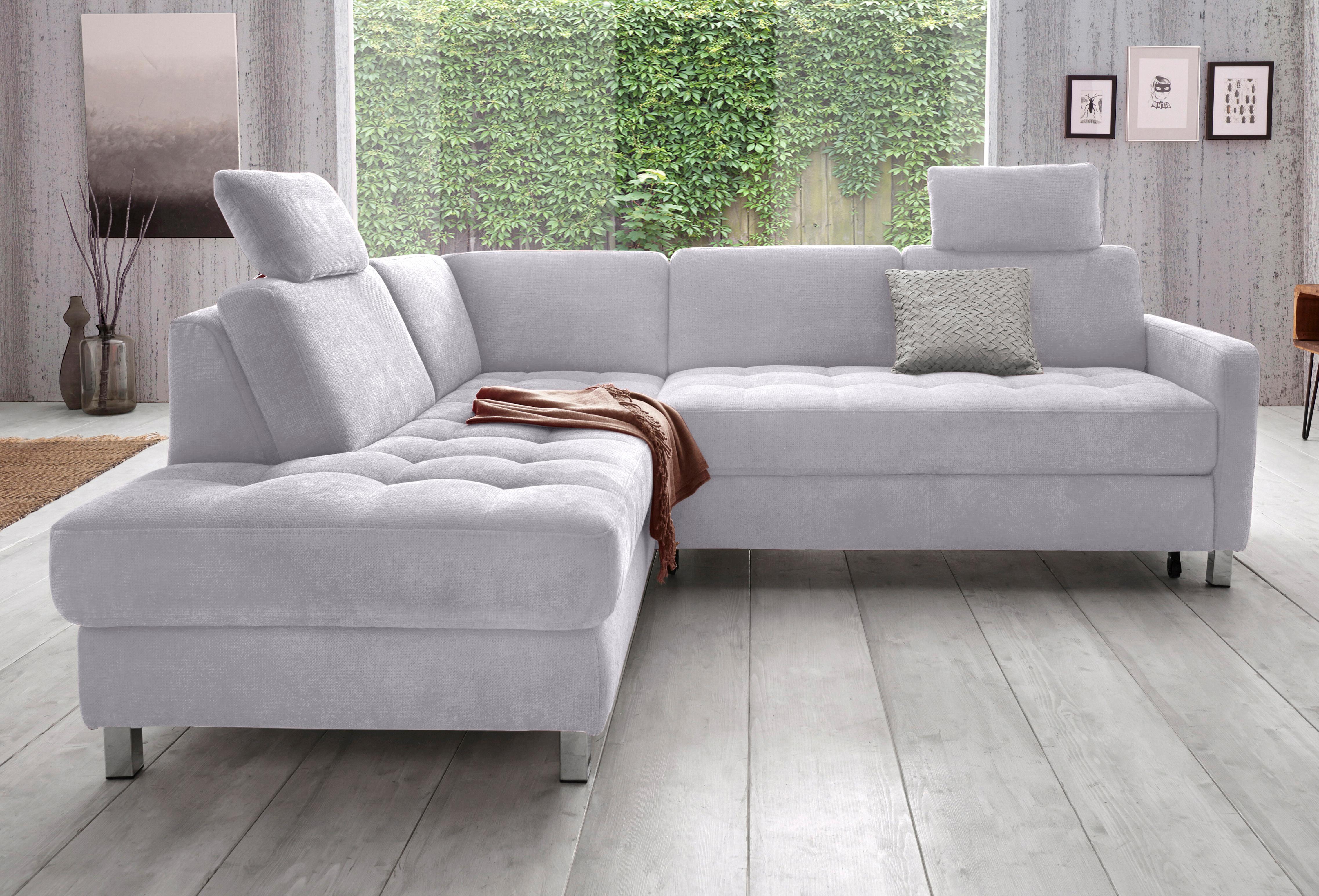 sit&more Ecksofa "Pablo L-Form" wahlweise mit Schlaffunktion