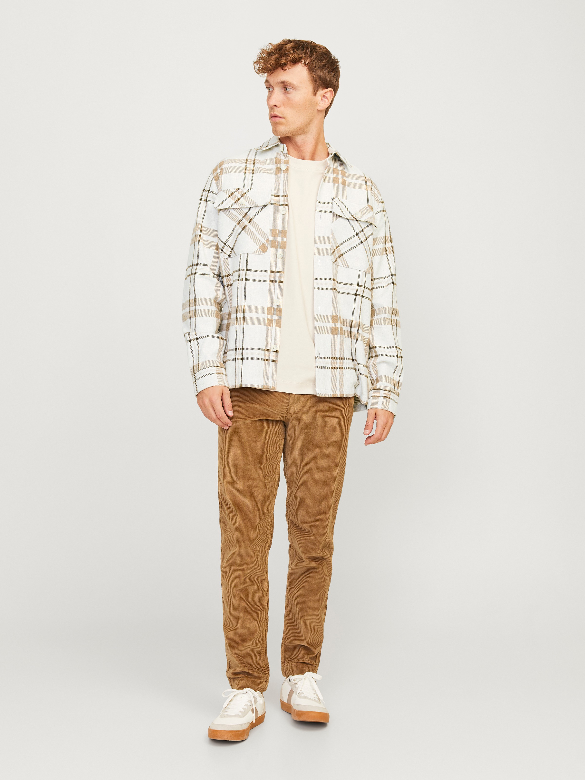 Jack & Jones Langarmhemd »JPRRAYMOND MELANGE CHECK LS OVERSHIRT SN«