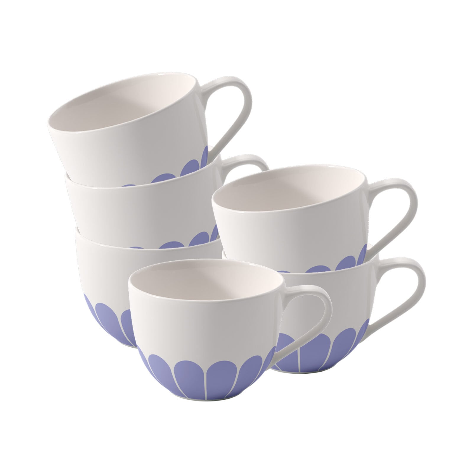 Villeroy & Boch Tasse »Kaffeetassen Fleur Couleur 160 ml 6er Set« Spülmaschinenfest, Mikrowellensicher