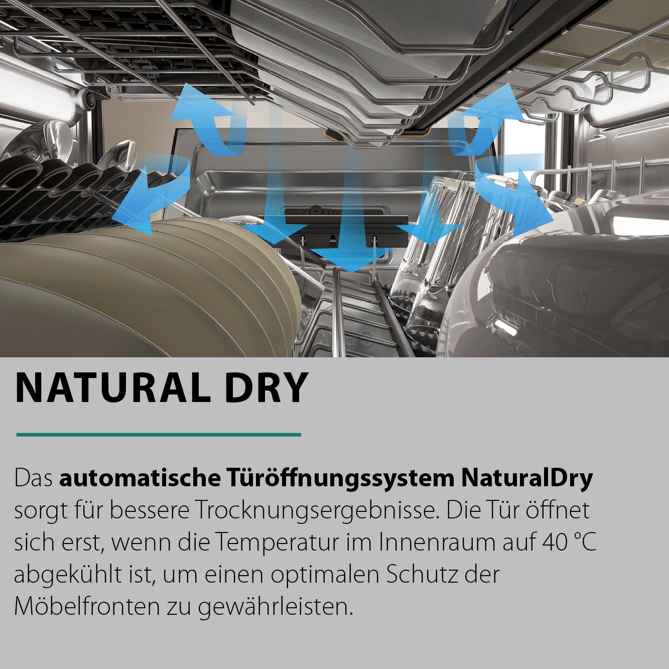 BAUKNECHT vollintegrierbarer Geschirrspüler »B8I HF58 TUC«, 14 Maßgedecke, SpaceClean – die 3. Schublade für hohe Gläser und Müslischalen