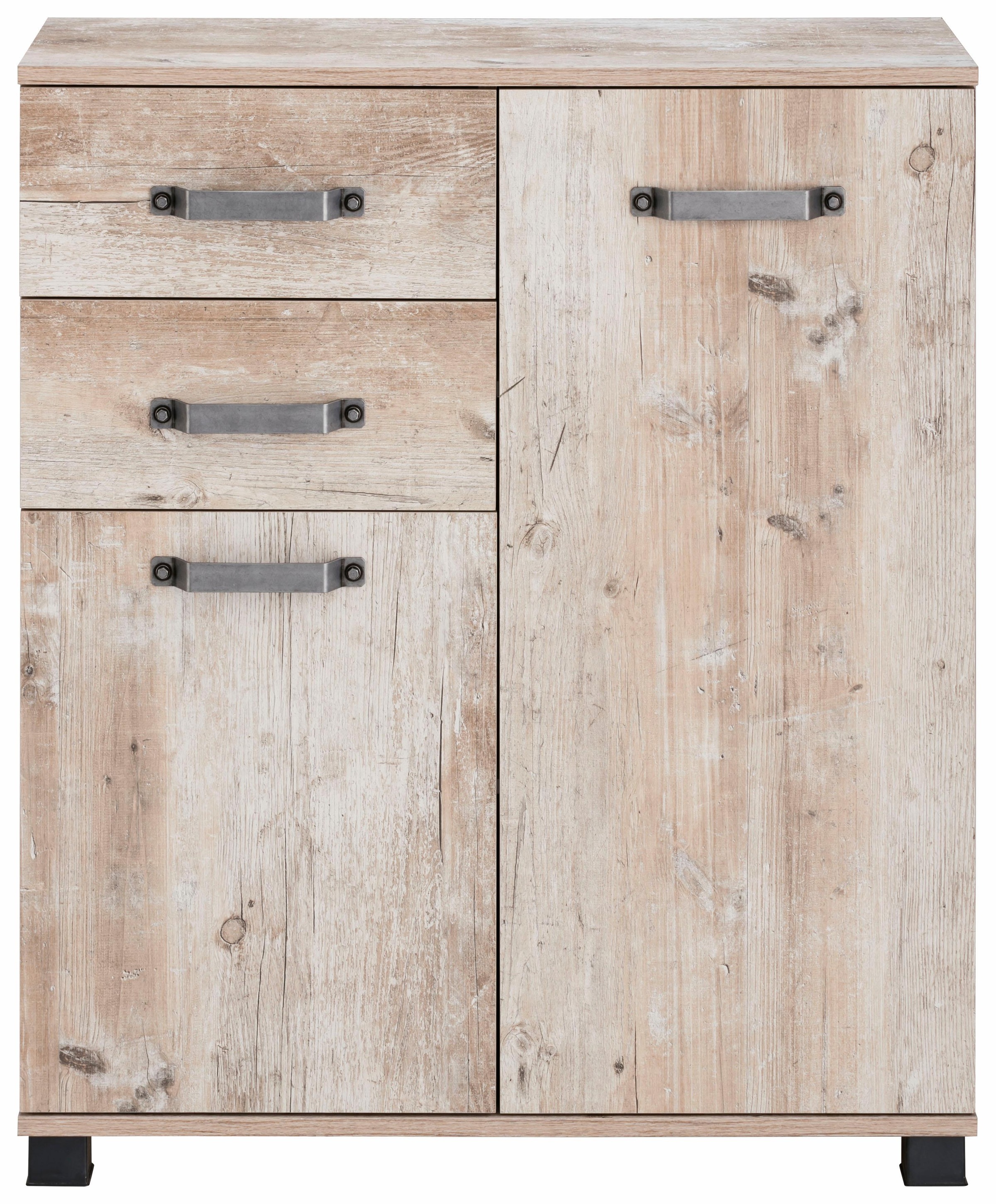 Schildmeyer Badkommode »Milan« Breite 80,5 cm, mit 2 Türen, 2 Schubladen & Metallgriffen