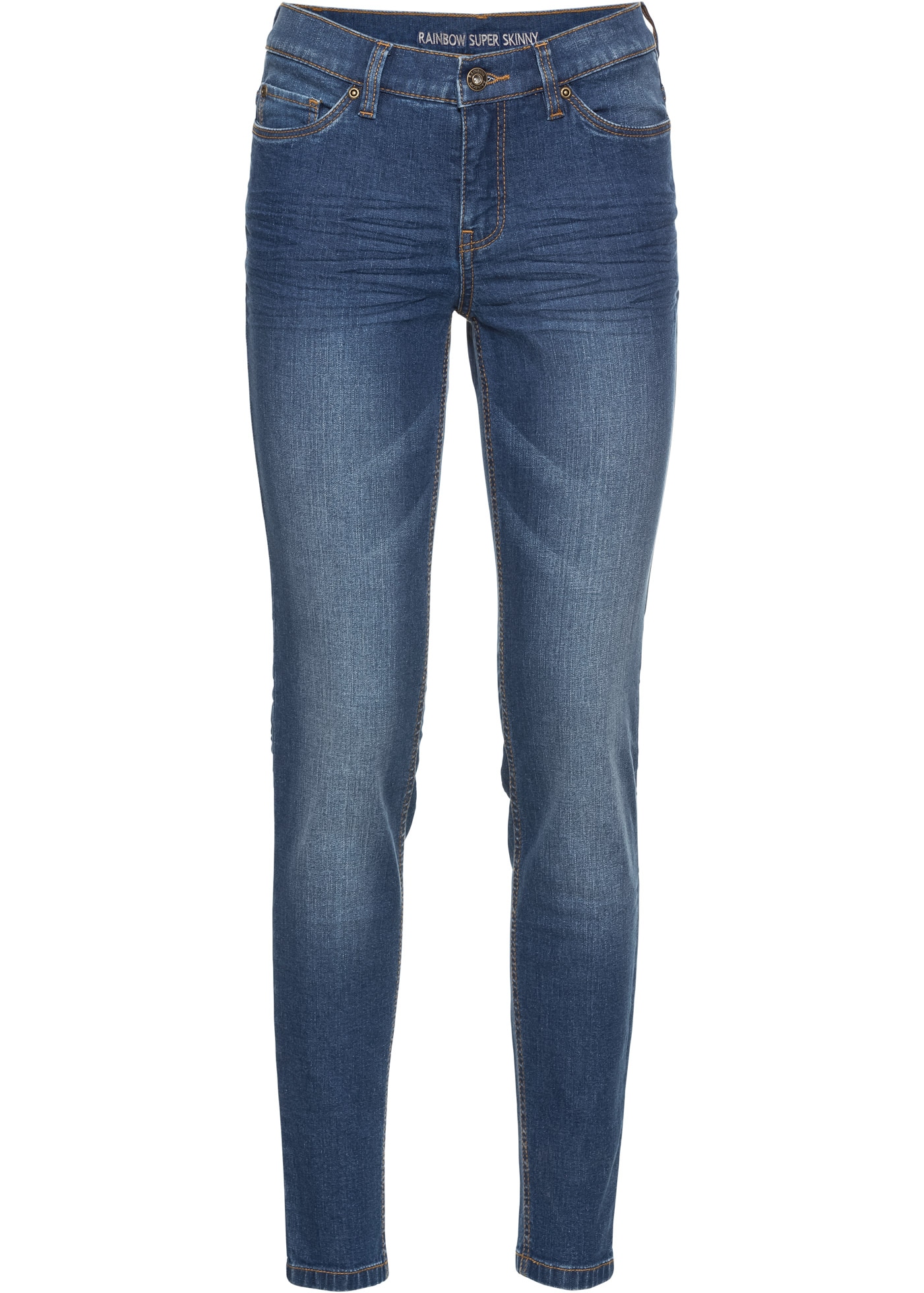 bonprix Skinny-fit-Jeans Skinny-fit-Passform, verkürztes 7/8-Bein, mit Five-Pocket-Style