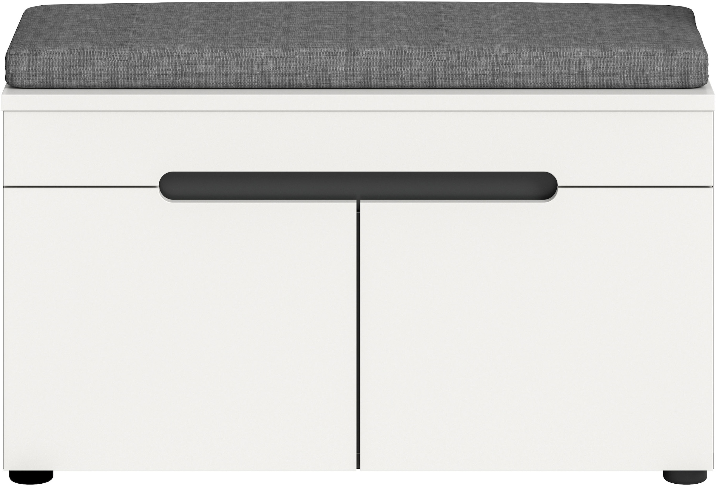 INOSIGN Sitzbank »REHAT, TOPSELLER!, Breite 80cm, 2 Türen, 2 Fächer inkl. Sitzkissen« in verschiedenen Farben erhältlich, 2 Stk. tlg. Garderobenbank, Flurbank, Dielenbank, Bank mit Stauraum, Bank