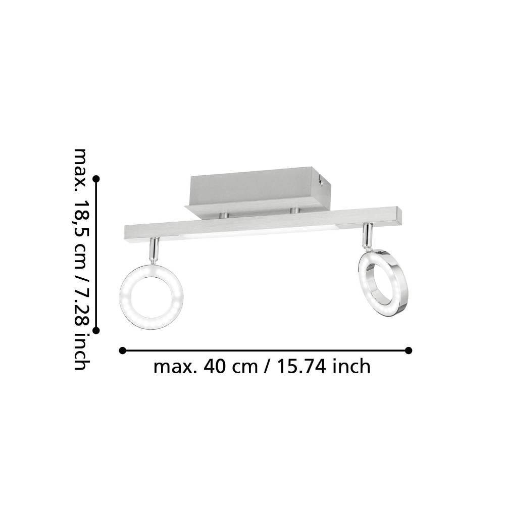 EGLO LED Deckenspots »CARDILLIO« LED-Board 1 Stk. Warmweiß Spot, warmweißes Licht, Wohnzimmer, Esszimmer, Küche, Flur, 38,5x8,5cm