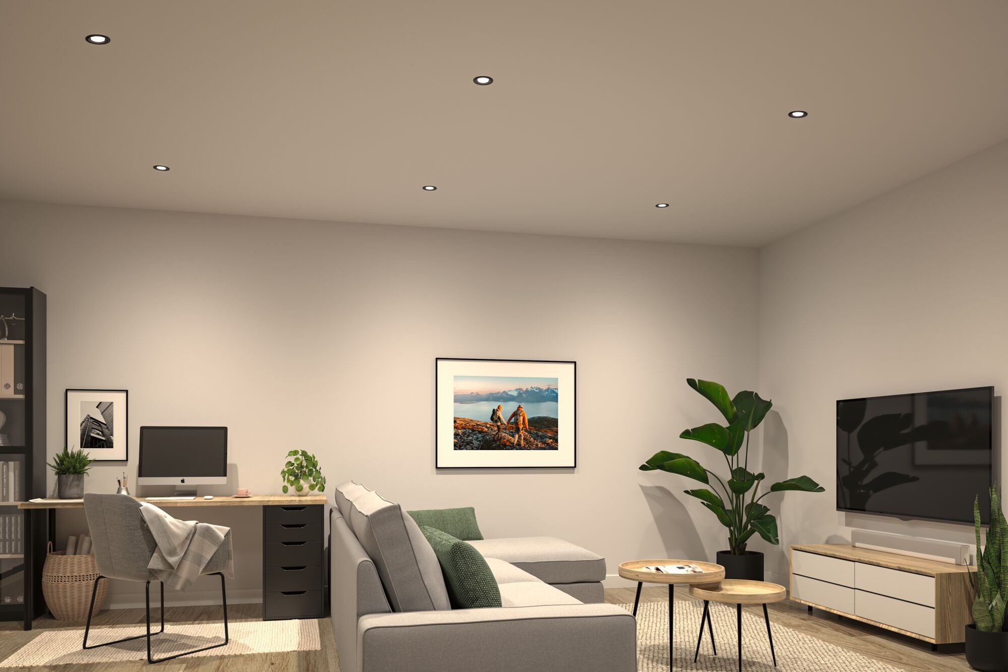 Paulmann LED Einbauleuchte »LED Einbauleuchte Nova Coin rund 84mm 50°« LED-Modul 1 Stk. Neutralweiß