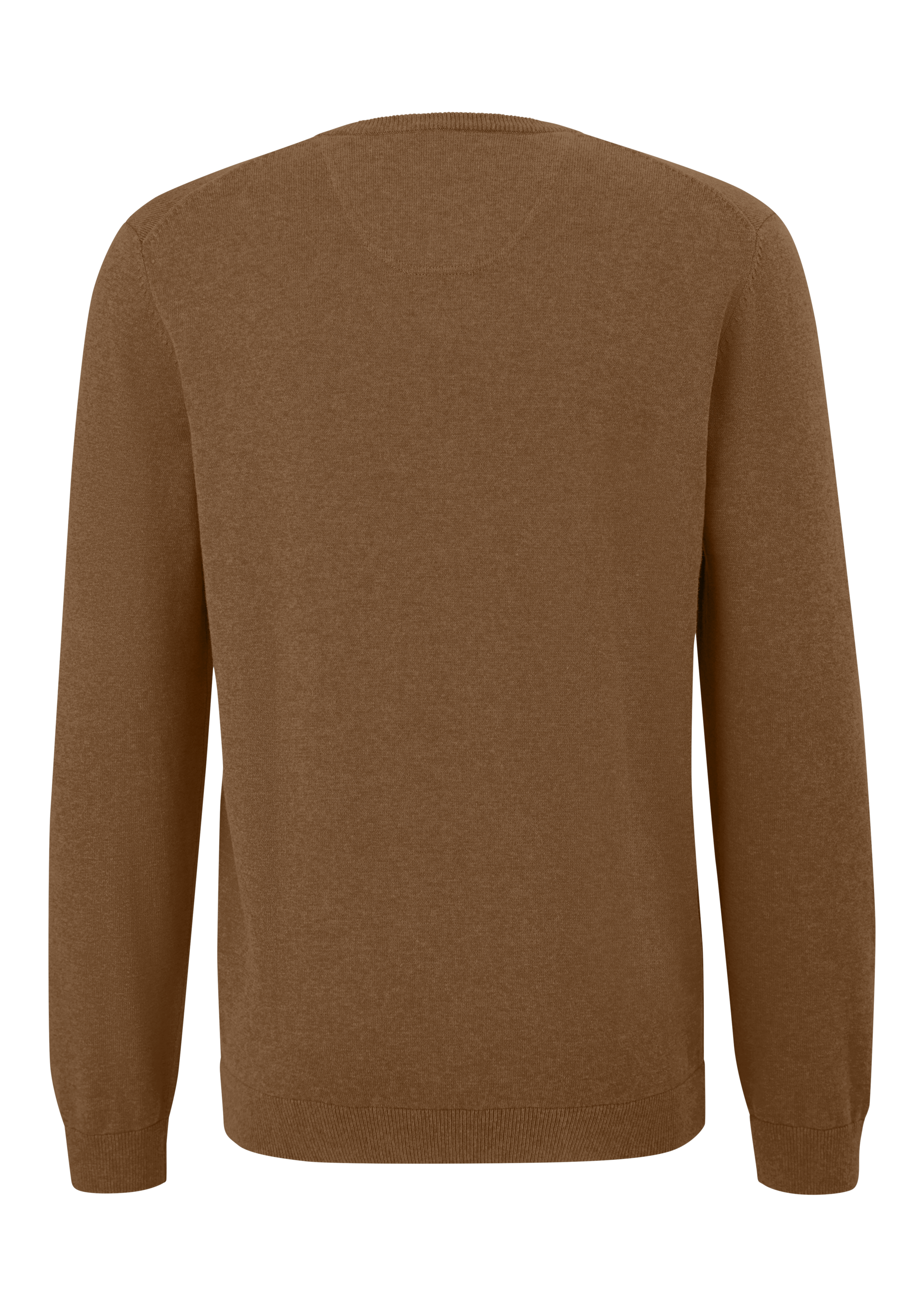 s.Oliver Strickpullover, in melierter Optik mit Logo-Stickerei