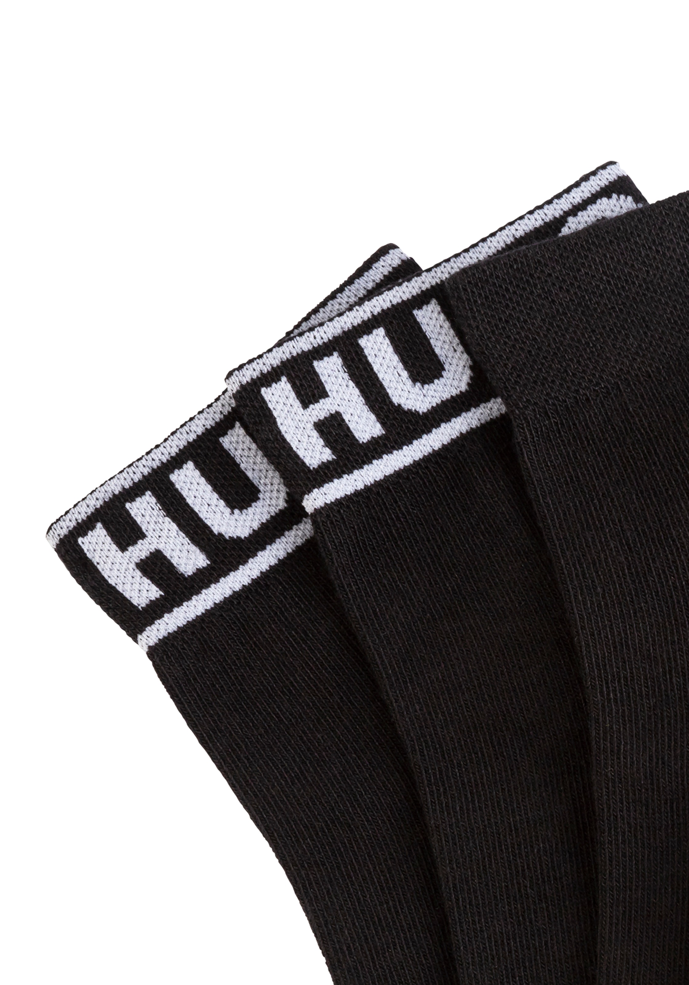 HUGO Underwear Freizeitsocken »2P SH LOGO CC W«, (Set, 2 Paar, 2er), mit Logobund