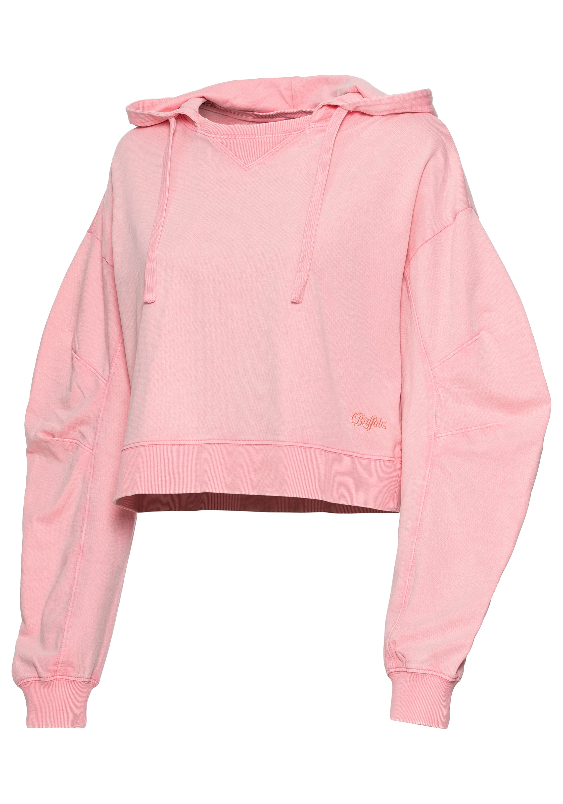 Buffalo Hoodie, (1 tlg.), Kapuzenpullover im Used-Look, Loungewear