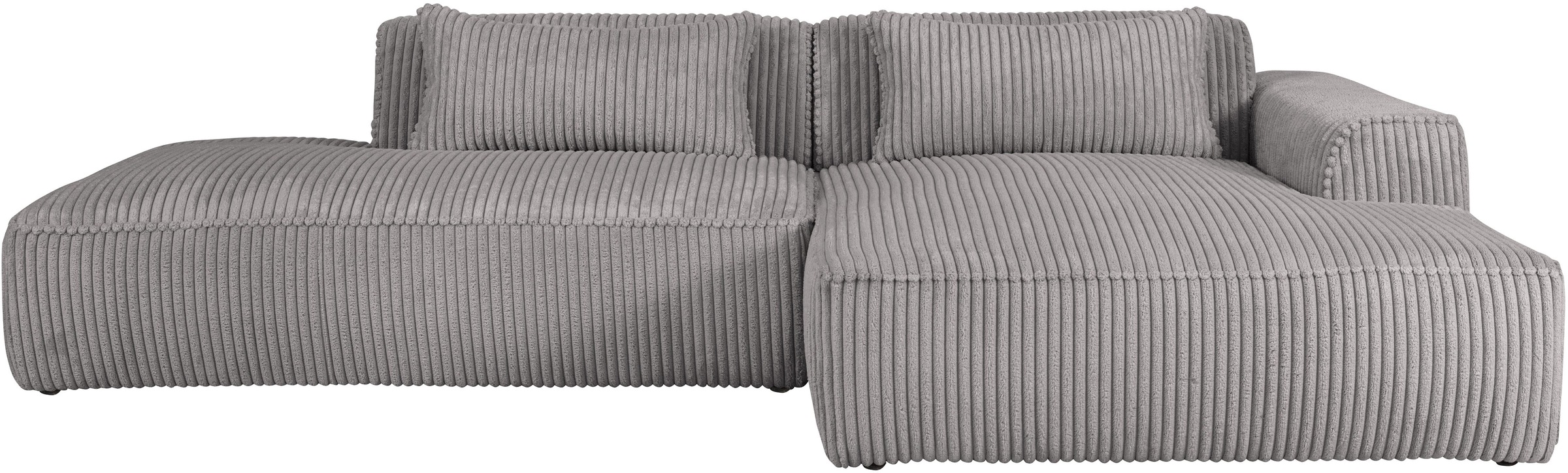 exxpo - sofa fashion Ecksofa »Billund modernes Designsofa, bequem und elegant, Breite 294cm, L-Form« modern, L-form, Wellenfedern, inklusive 2x Nierenkissen