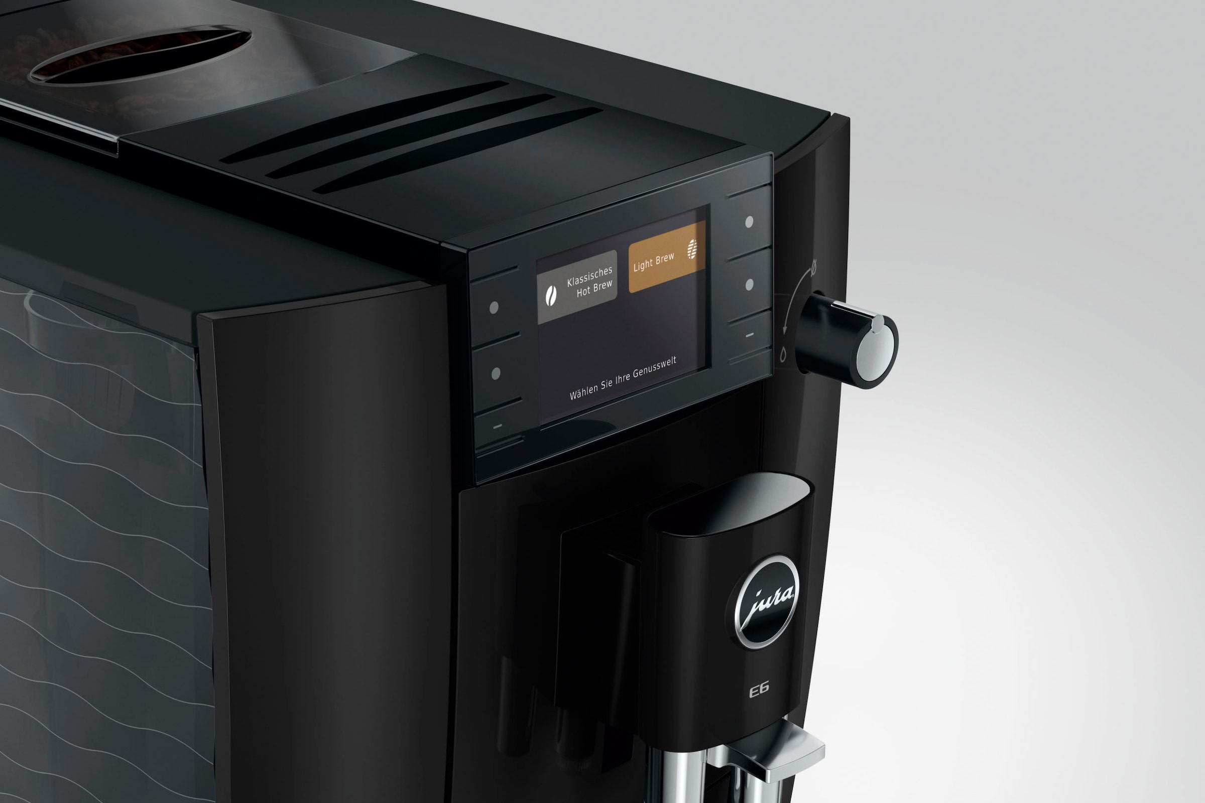 JURA Kaffeevollautomat »15642 E6 (ED), Piano Black« 17 Spezialitäten, Hot&Light Brew, Energiesparmodus,