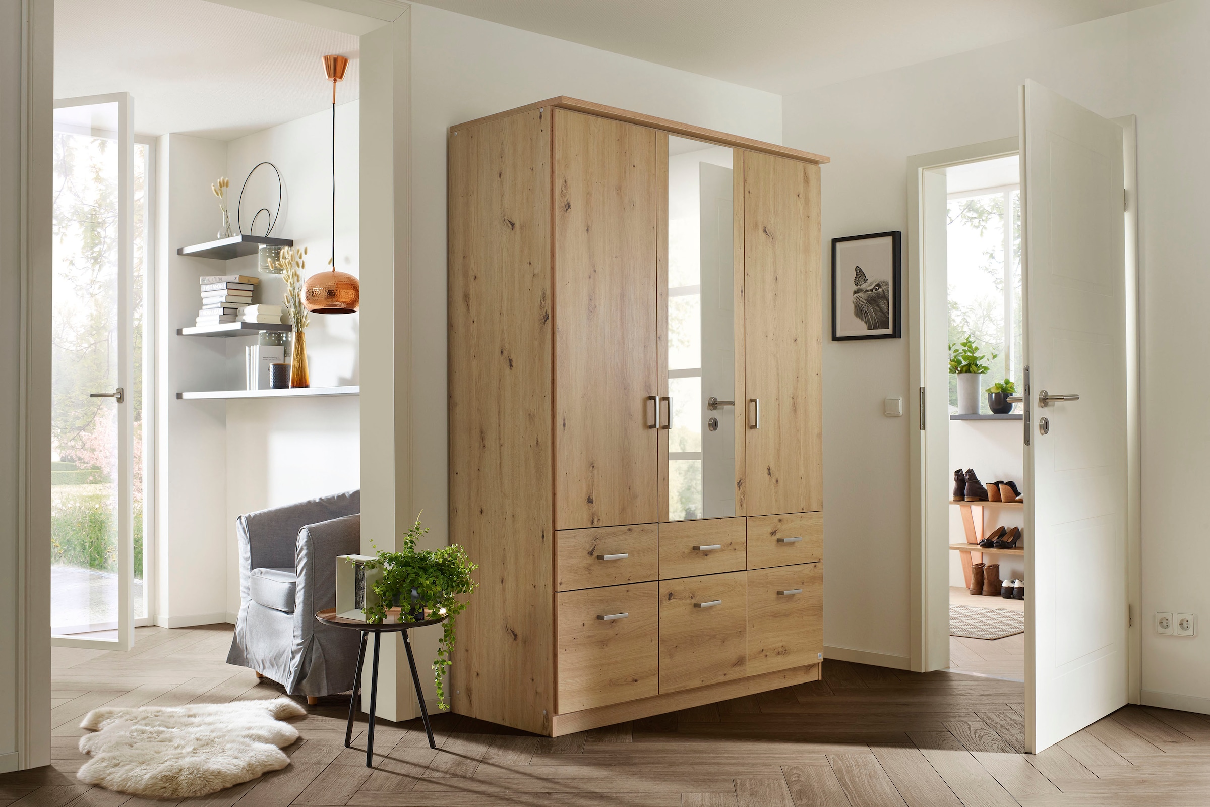 rauch Kleiderschrank »Kleiderschrank Schrank Garderobe deckenhoher Schrank BREMEN«, in vielen Farben und Ausführungen MADE IN GERMANY