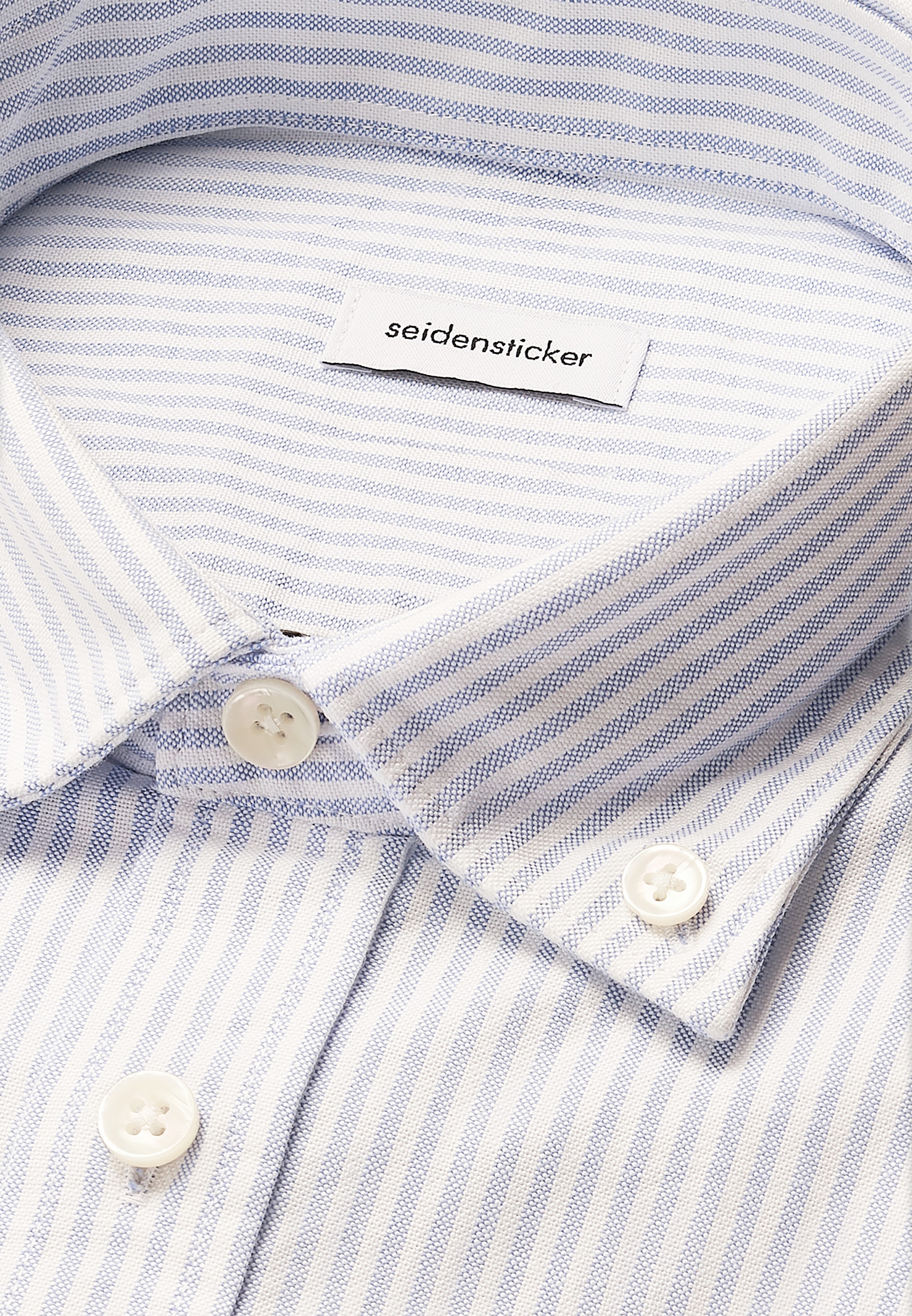 seidensticker Businesshemd Regular 1/1 Button-Down-Kragen Gestreift