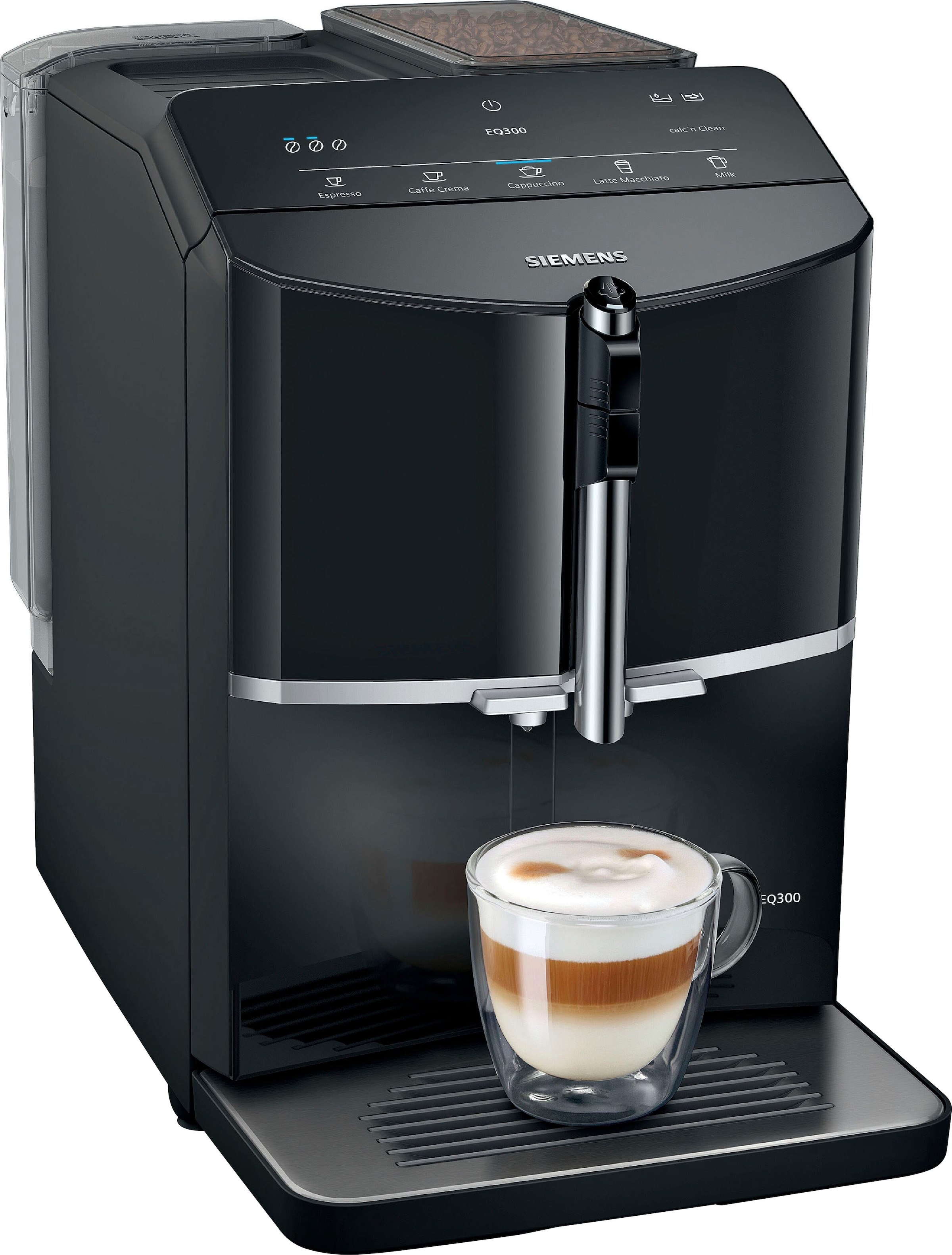Kaffeevollautomat »EQ300 TF301E19, viele Kaffeespezialitäten, OneTouch-Funktion«,...
