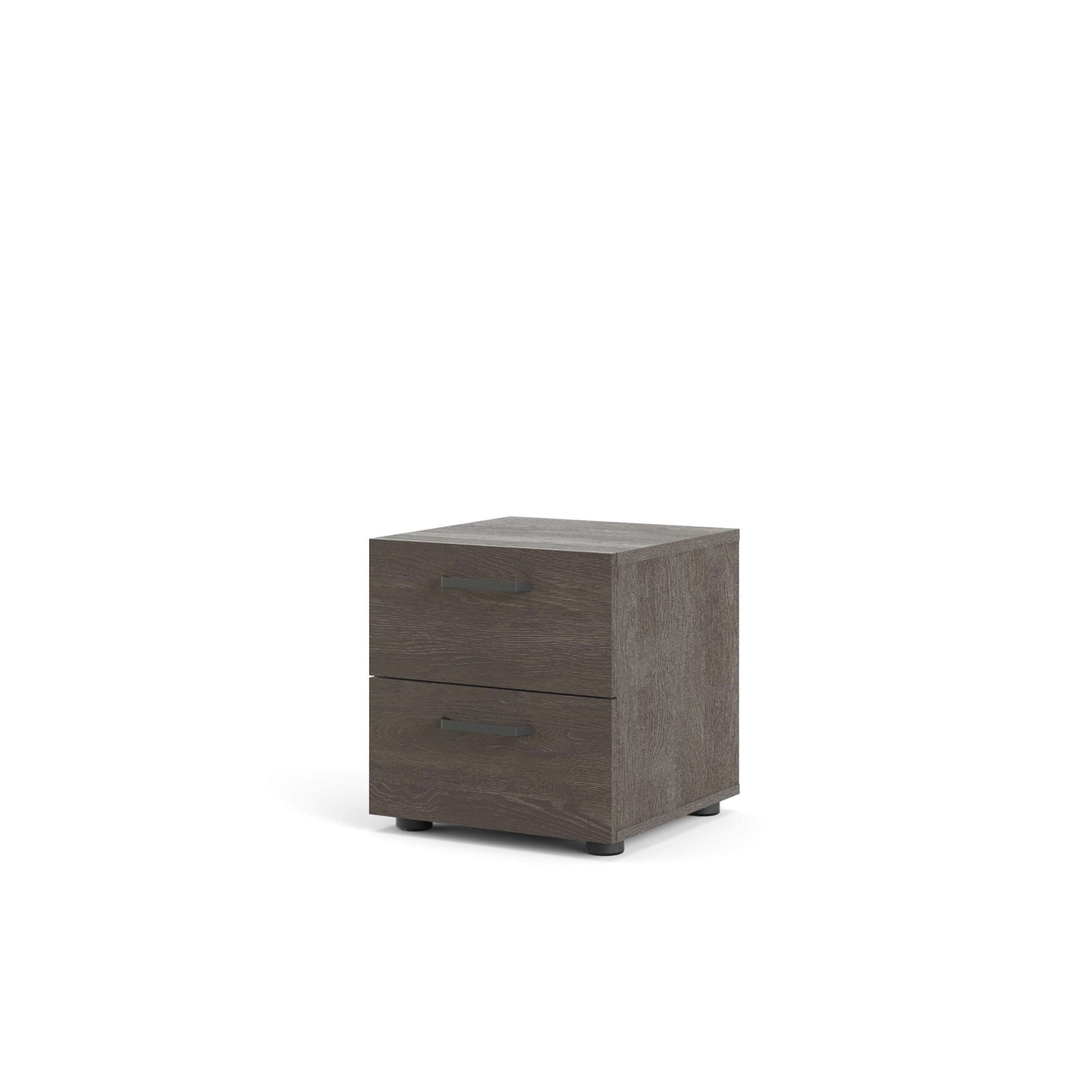 INOSIGN Nachtkommode »Dallas, Nachtschrank, Beistelltisch«, Nachttisch, 2 Schubladen und Metallgriffen, Breite 40 cm, Höhe 42 cm
