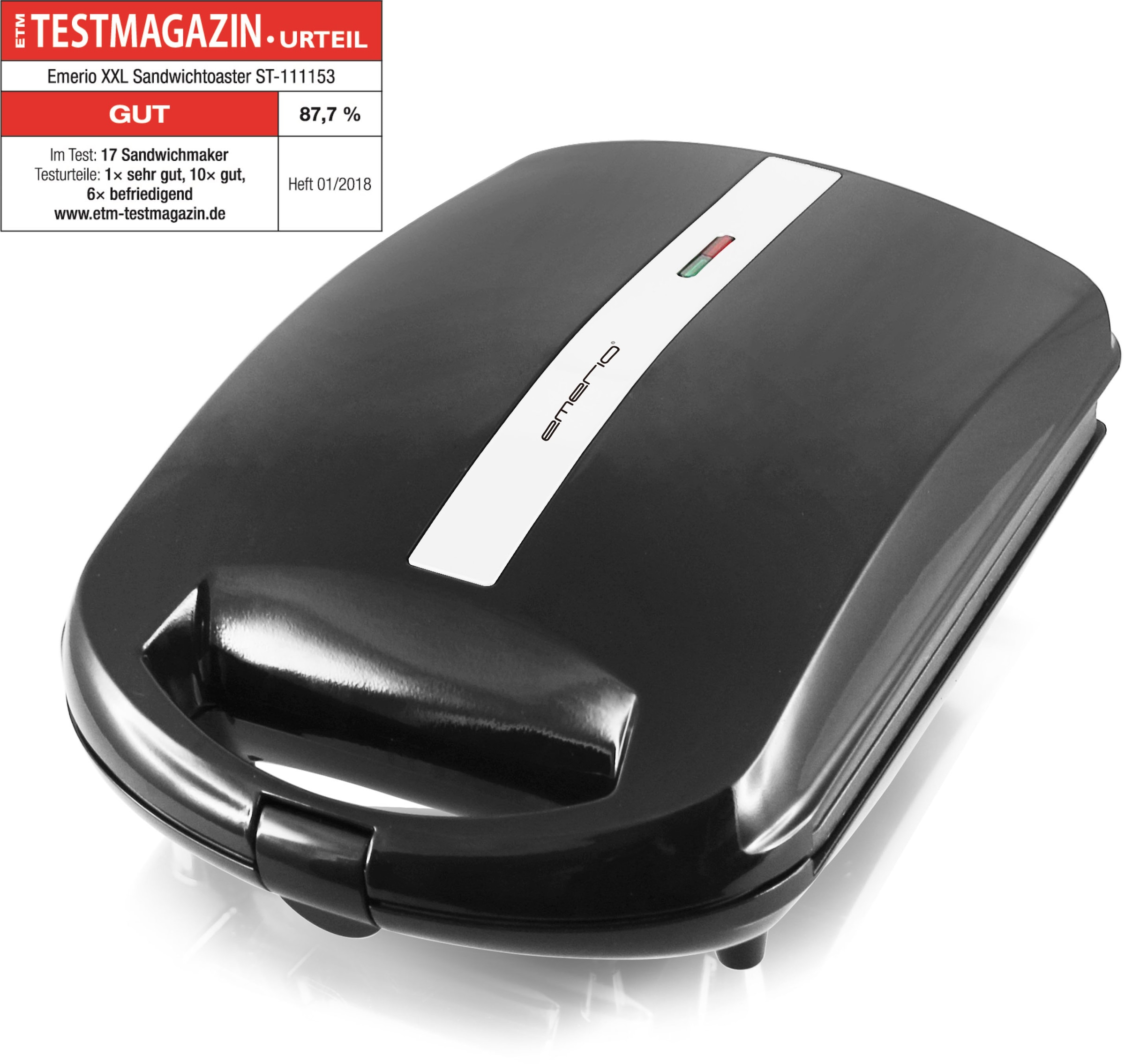 Emerio Sandwichmaker »ST-111153 FAMILY«, 1300 W