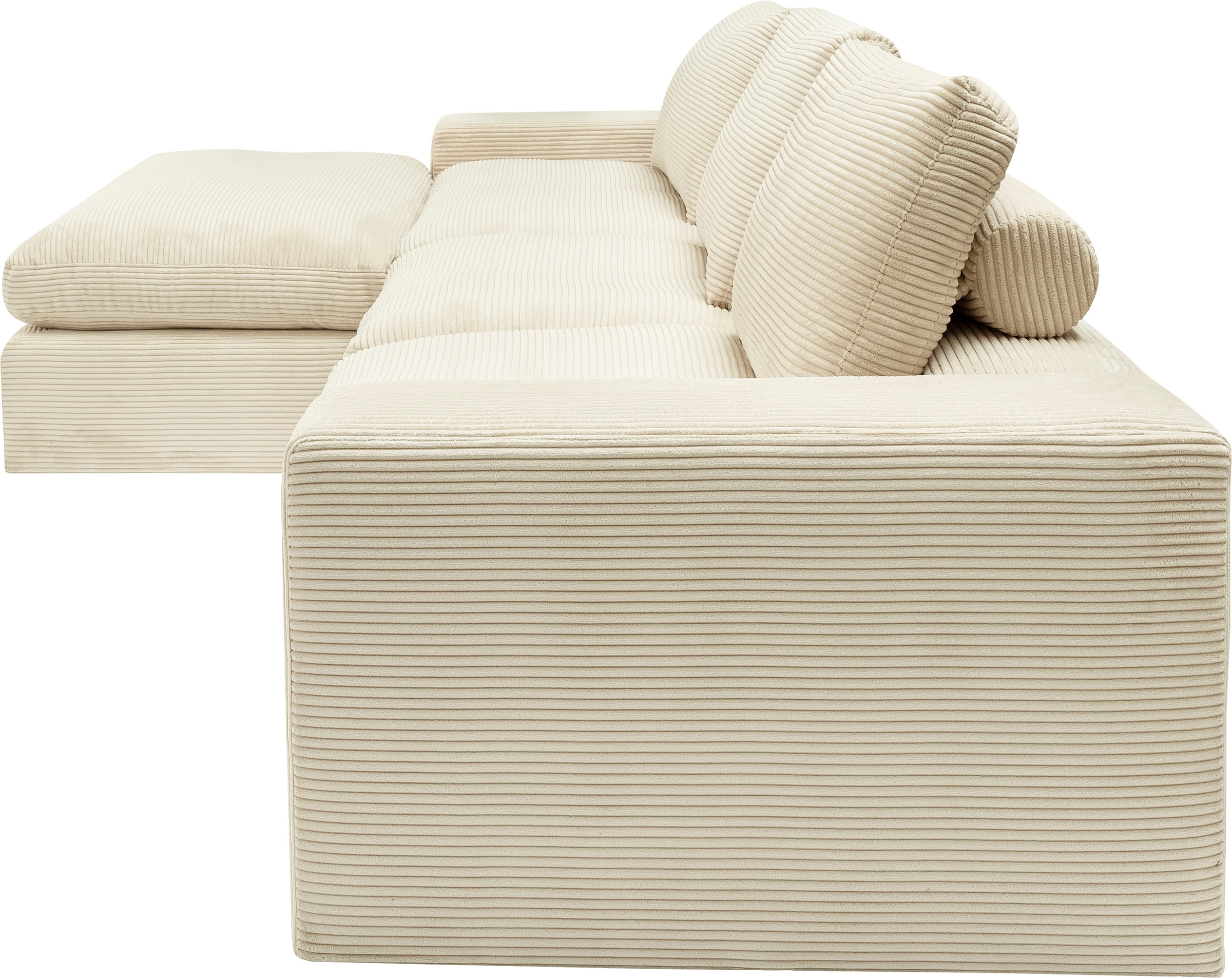 alina Ecksofa »Sandy« mit Recamiere, in modernem Cordstoff