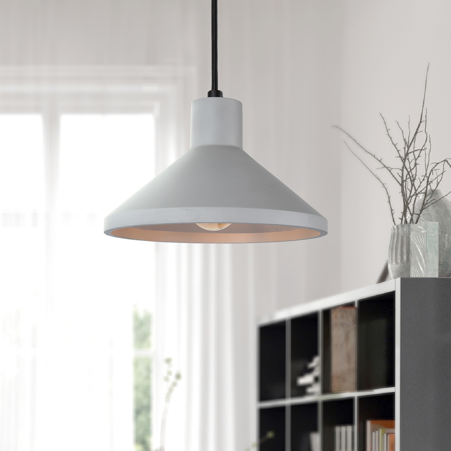 Paco Home Pendelleuchte »SUBORBIA«, 1 flammig, Leuchtmittel E27 | ohne Leuchtmittel, LED, E27, Lampe Für Wohnzimmer Esszimmer Küche, Höhenverstellbar