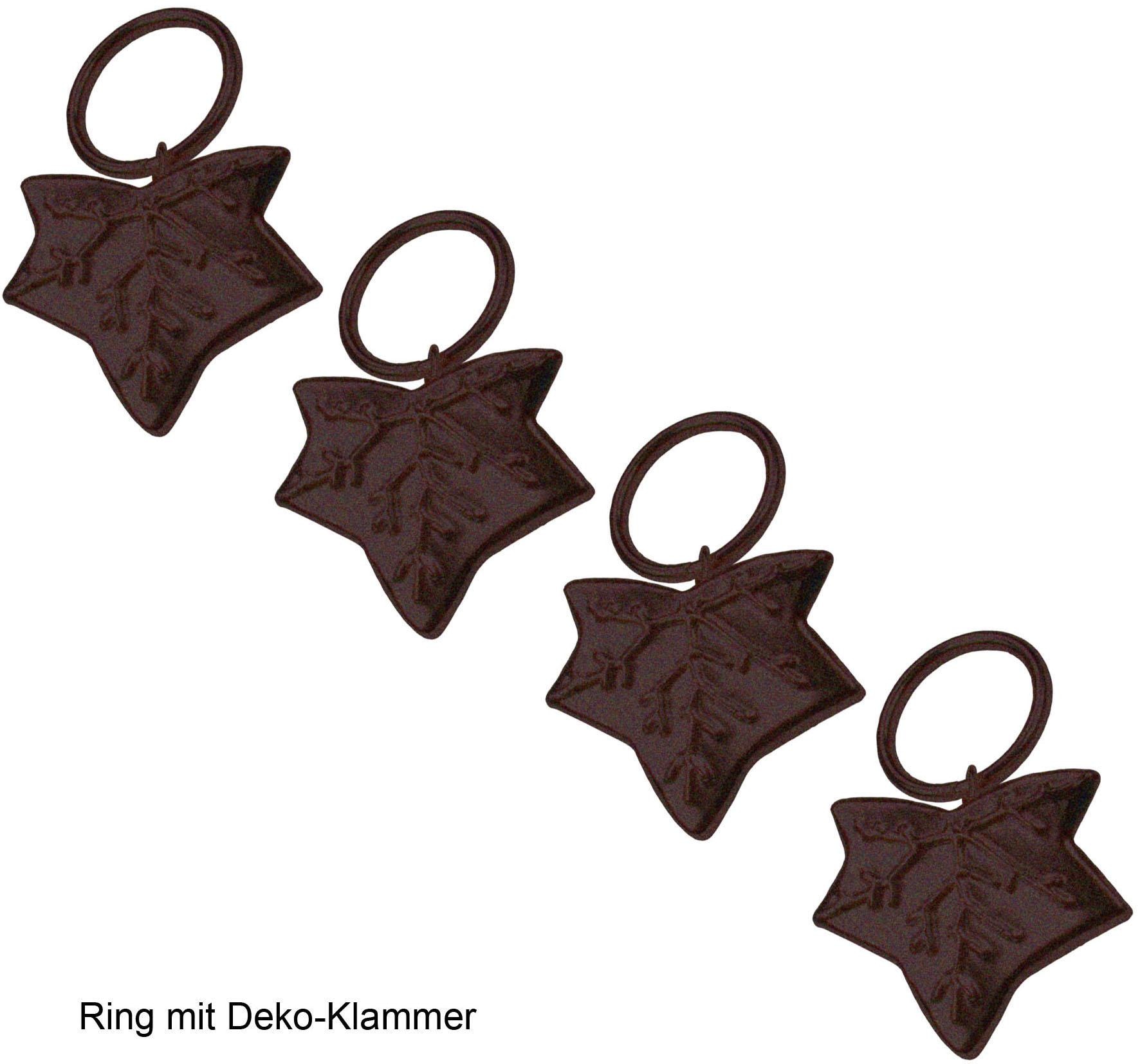 Liedeco Gardinenring »Blatt« für Gardinenstangen Ø 16 mm