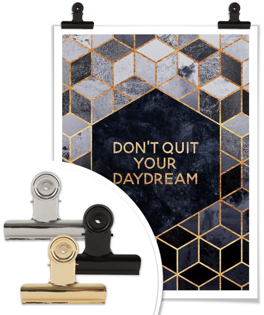 Wall-Art Poster »Don´t Quit Daydream«, Schriftzug, (1 St.) auf Raten kaufen | Poster