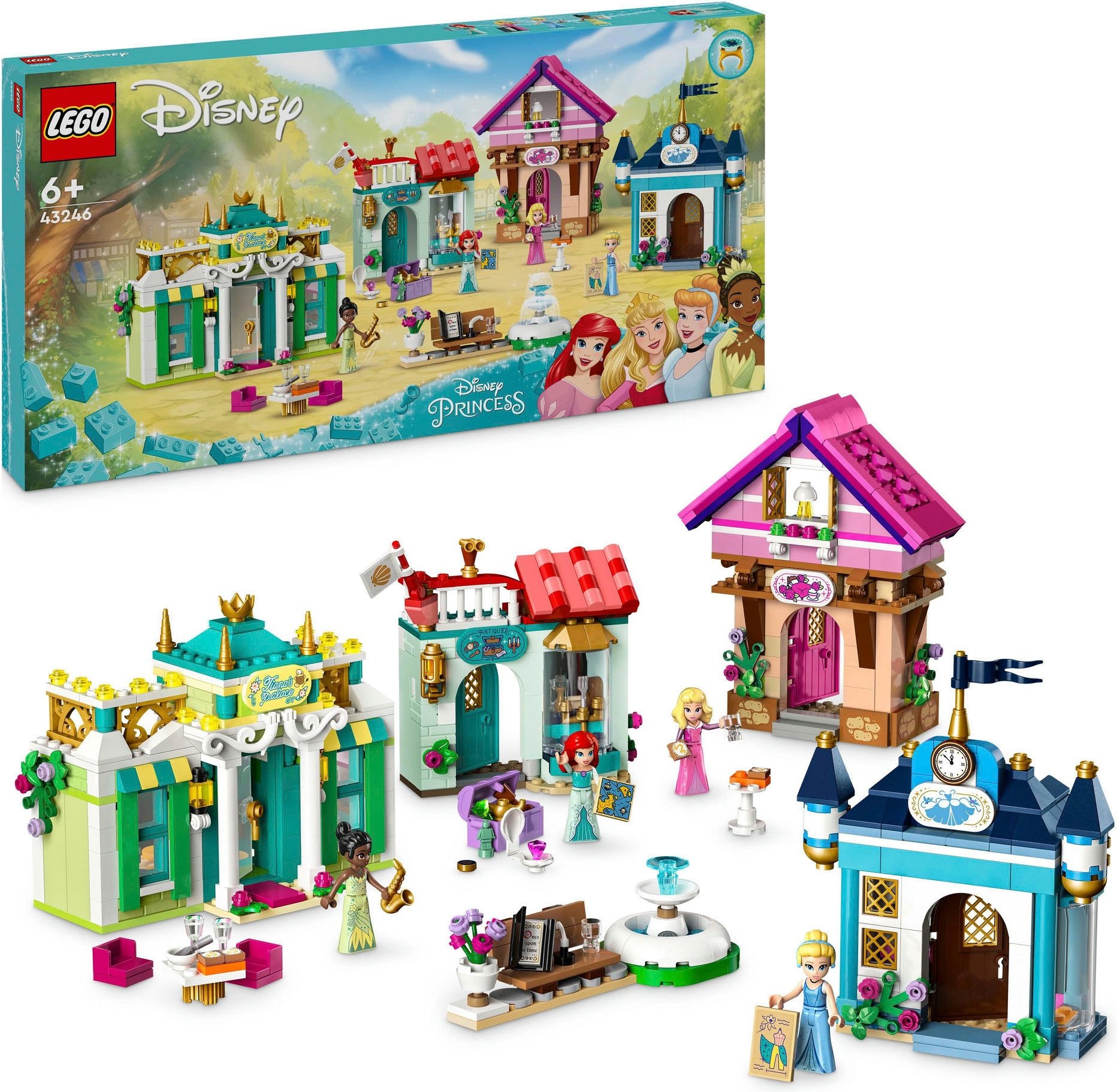 Konstruktionsspielsteine »Disney Prinzessinnen Abenteuermarkt (43246), LEGO Disney...