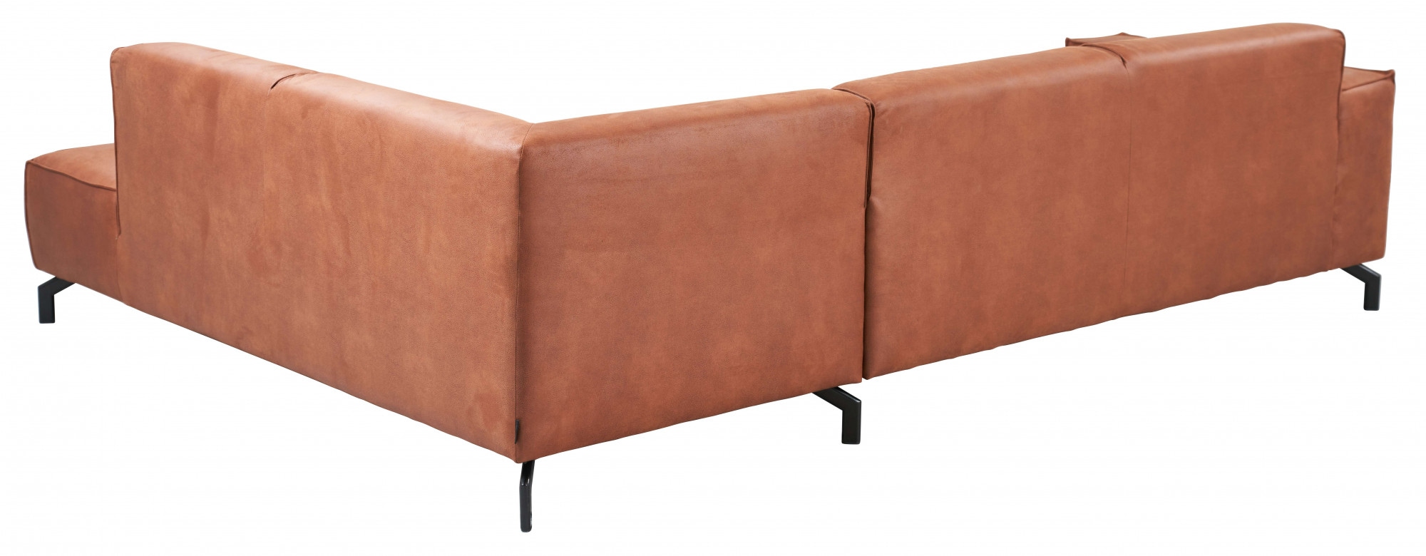 Places of Style Ecksofa Lorcan, in Lederoptik oder Strukturstoff lieferbar