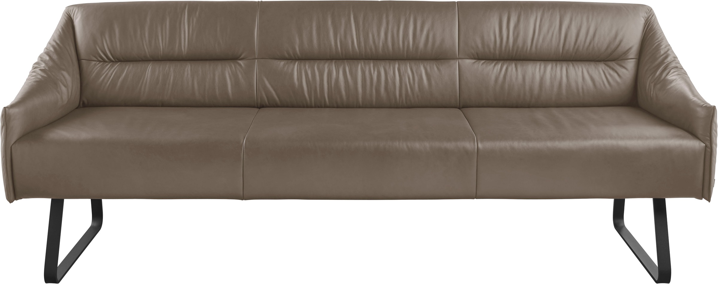 Musterring Essbank »JustB! SP500«, (1 St.), Metallkufe schwarz, verschiedene Farben, Breite 220 oder 250 cm