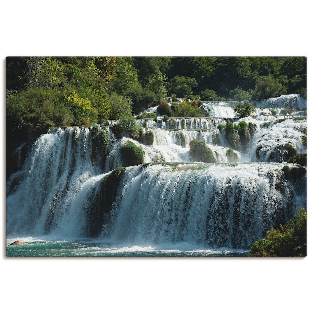 Artland Wandbild »Krka Wasserfälle«, Gewässer, (1 St.)
