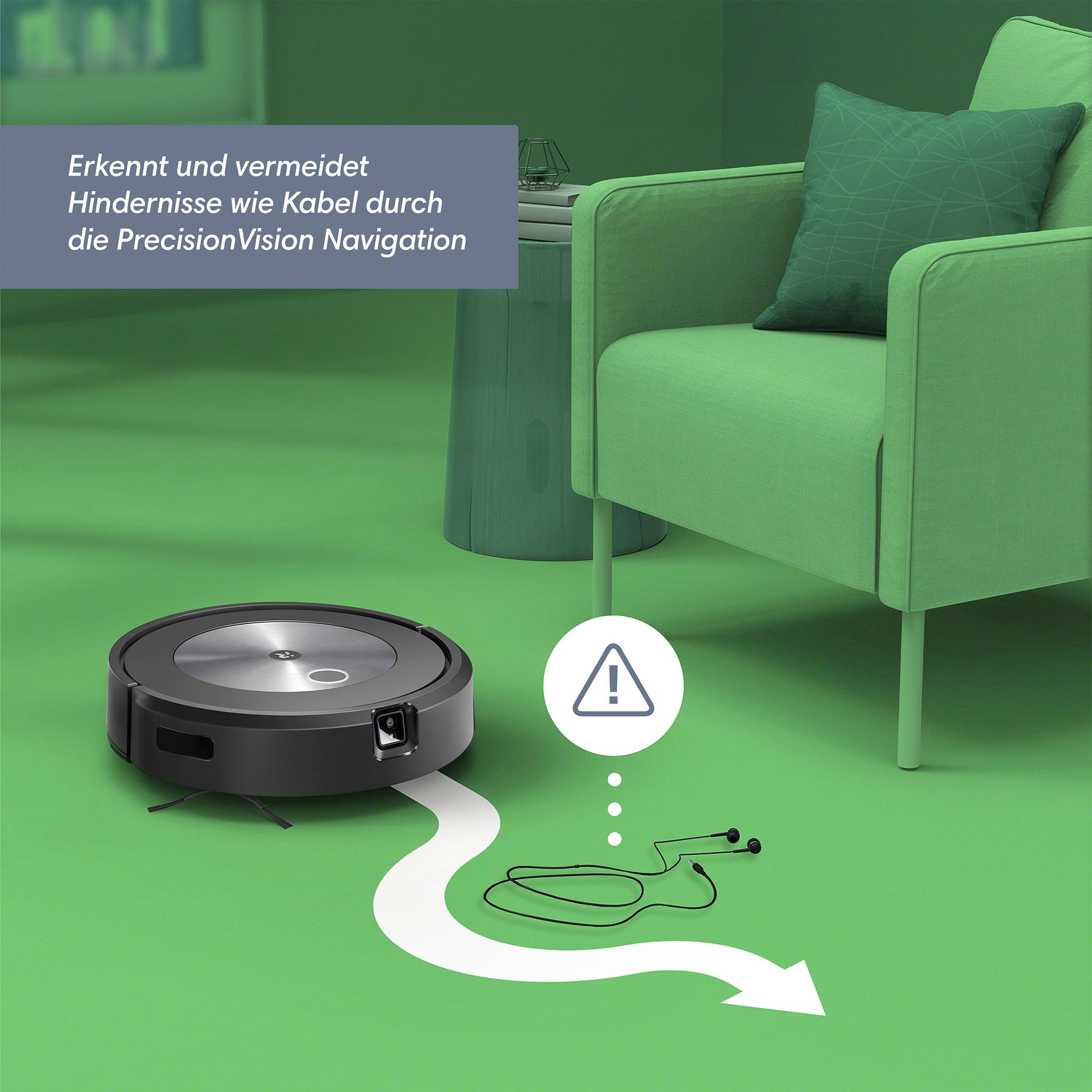 Saugroboter (j7558)« mit »Roomba® Jahren 3 iRobot XXL j7+ Garantie