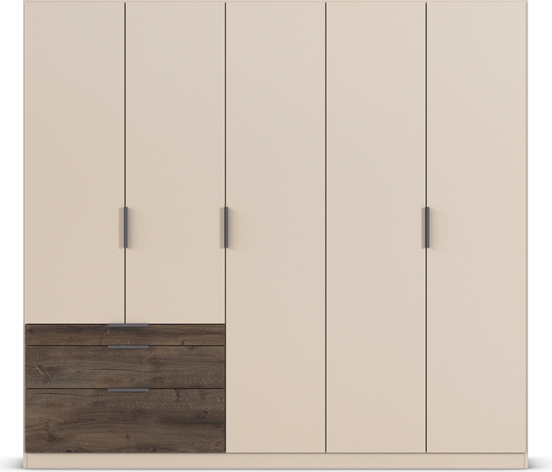 rauch Kleiderschrank »Drehtürenschrank Schrank Garderobe Schlafzimmerschrank KODA« oberer Schubkasten mit praktischer Inneneinteilung,  mit asymmetrisch angeordneten Schubladen MADE IN GERMANY